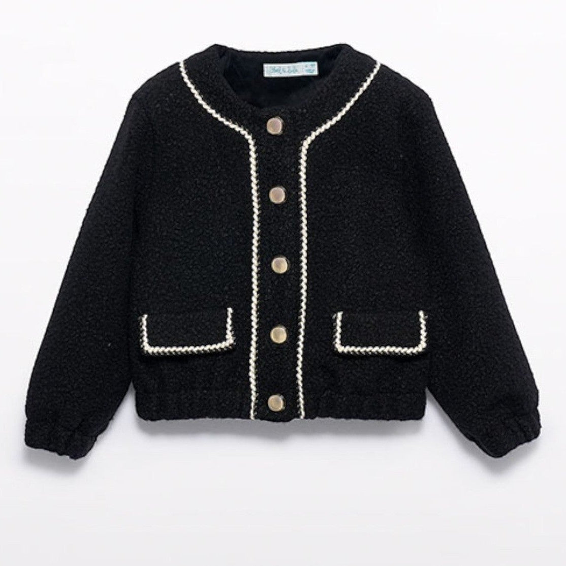 Giacca pellicciotto Bimba Nero 5843/8 - NANU' BABY