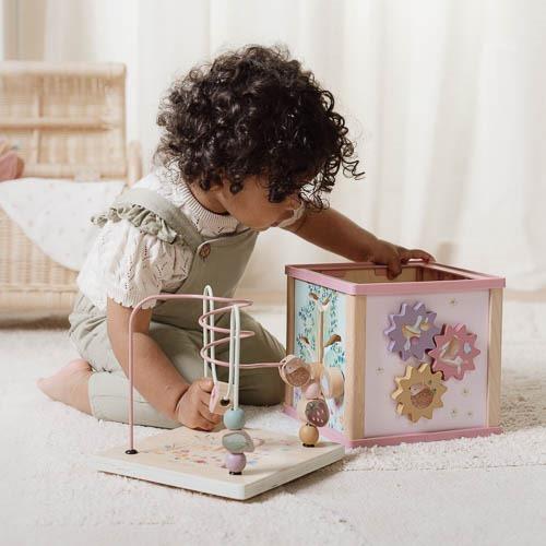 Cubo attività in legno- Giardino delle Fate MULTICOLORE LD7331 - NANU' BABY