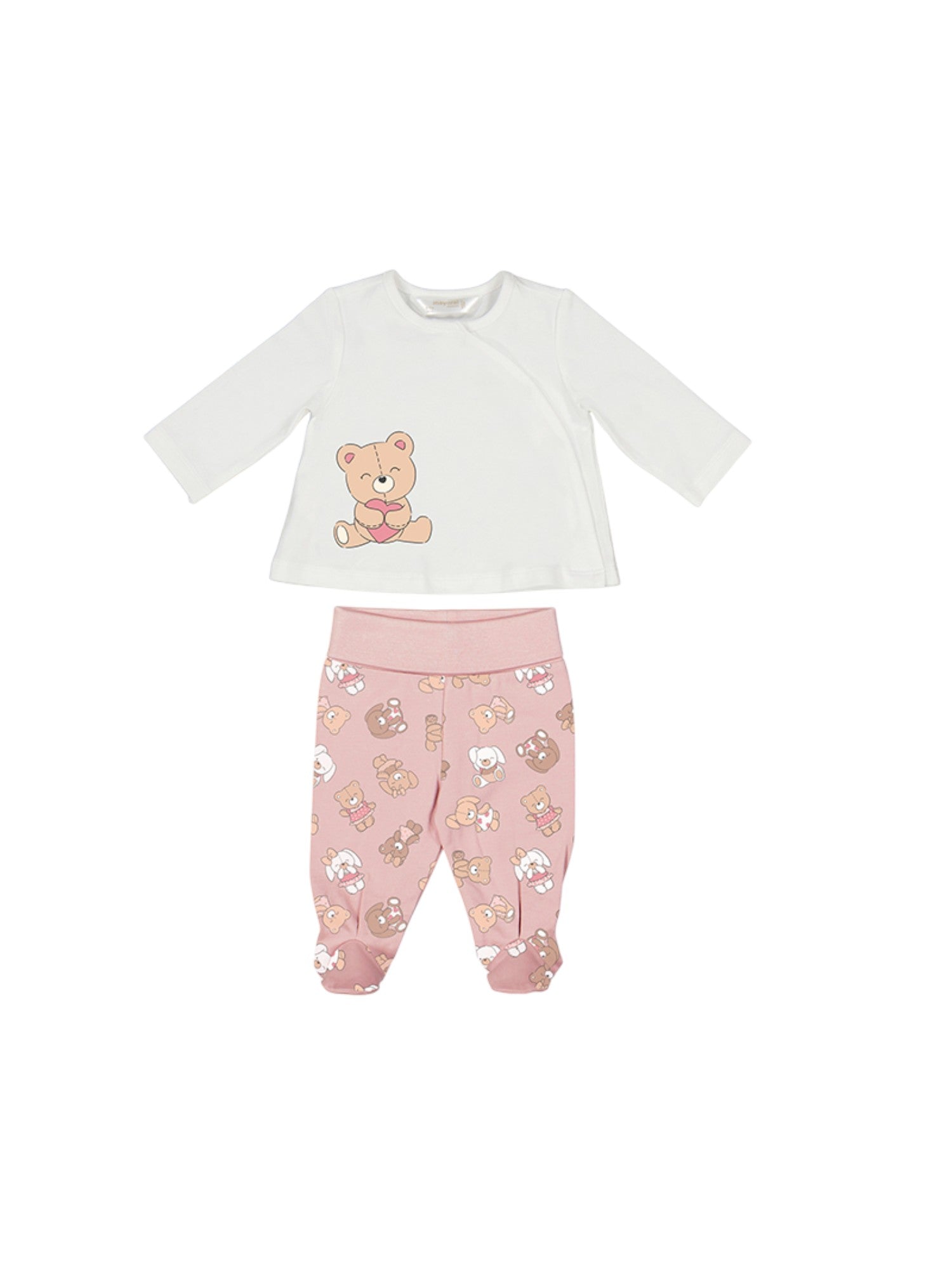 Completo ghettina Neonata ROSA 1588 /R - NANU' BABY