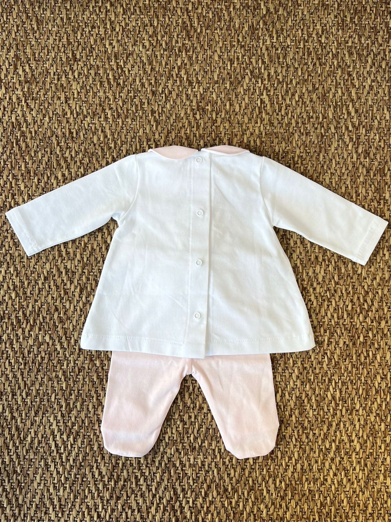 Completo Orsetto effetto Bolle Neonata ROSA EP6517 - NANU' BABY