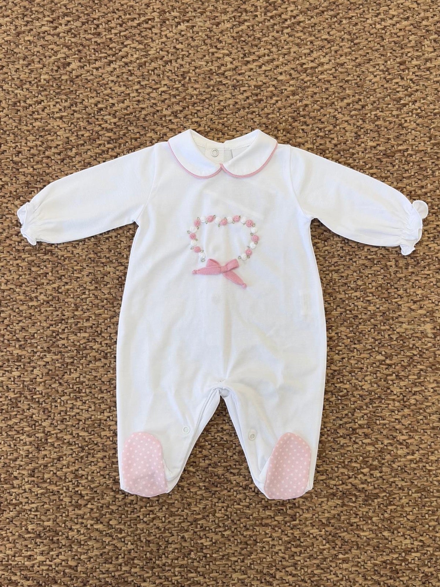 Tutina Neonata BIANCO EB2714 - NANU' BABY