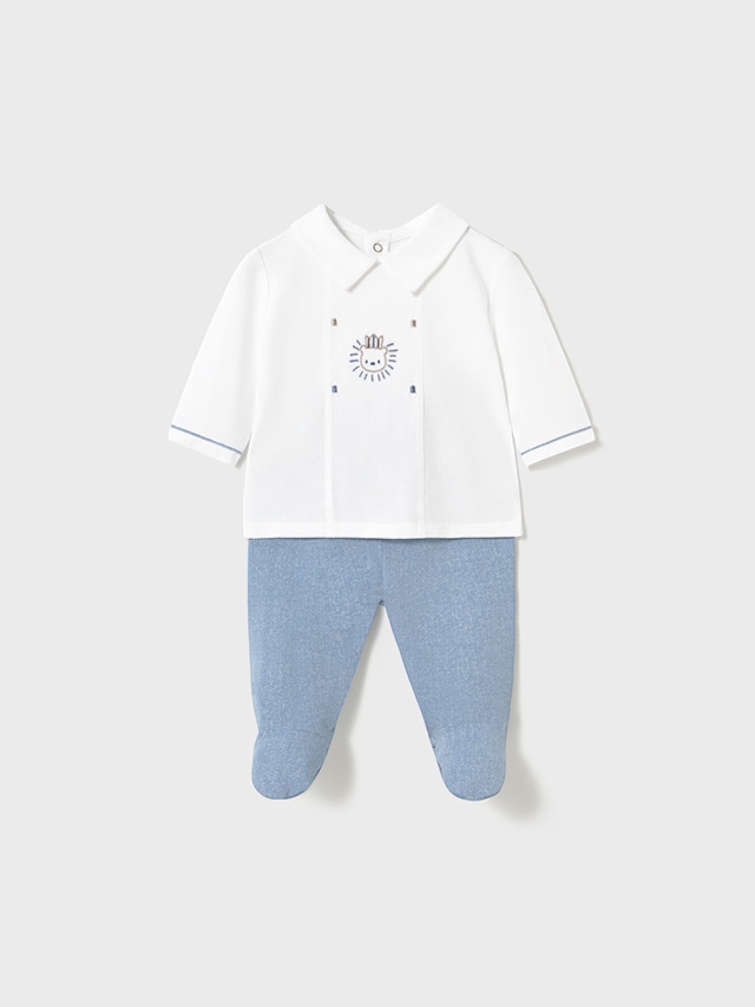 Completo ghettina Neonato AZZURRO 1558 /A - NANU' BABY