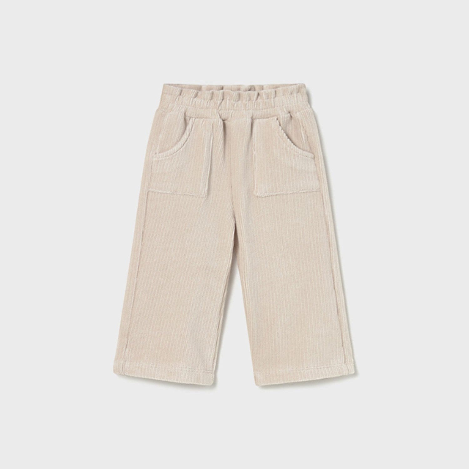 Pantalone lungo punto panno Bimba Avorio 2590/96 - NANU' BABY