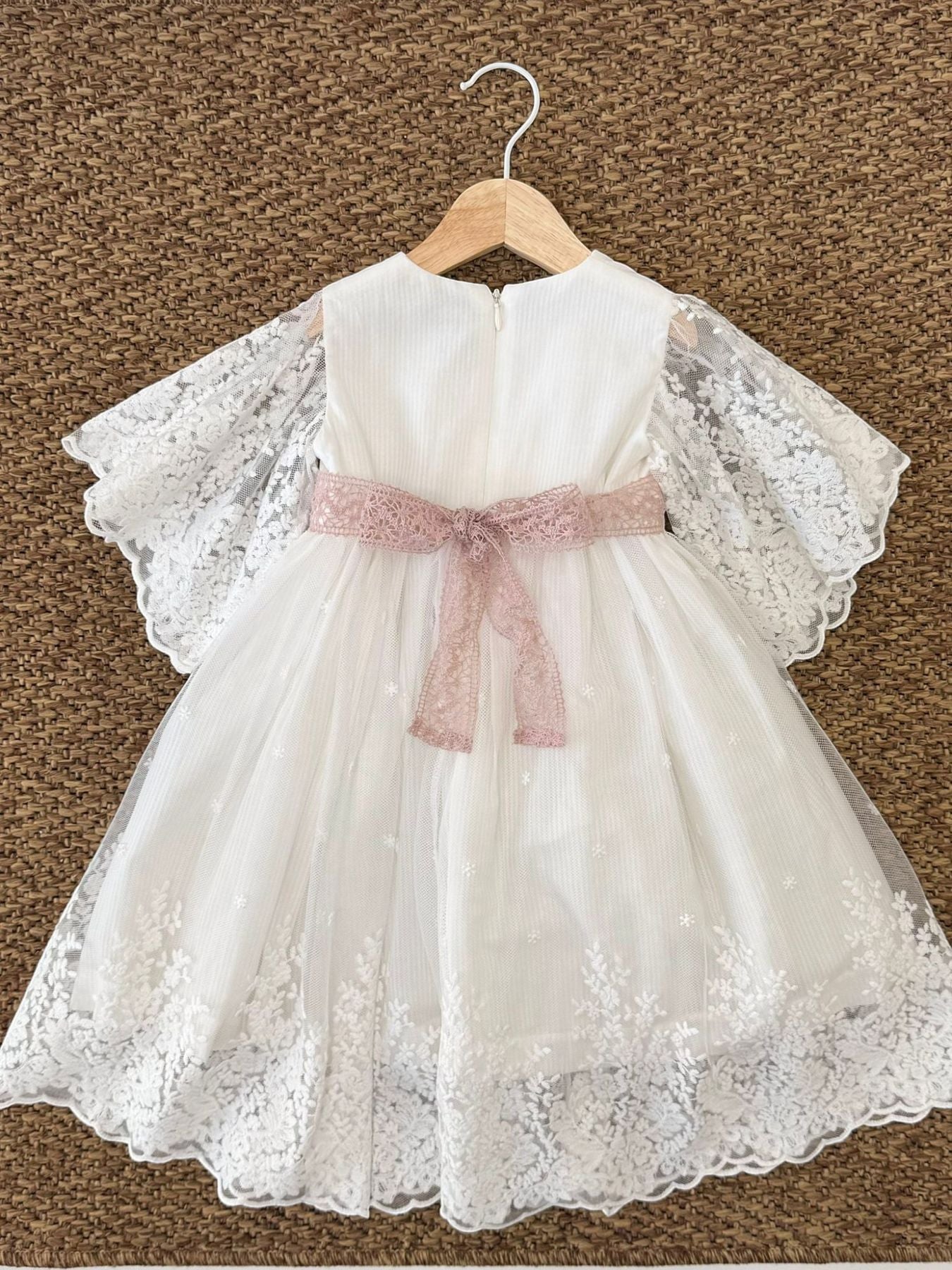 Abitino Pizzo Bimba VANIGLIA EM820 - NANU' BABY