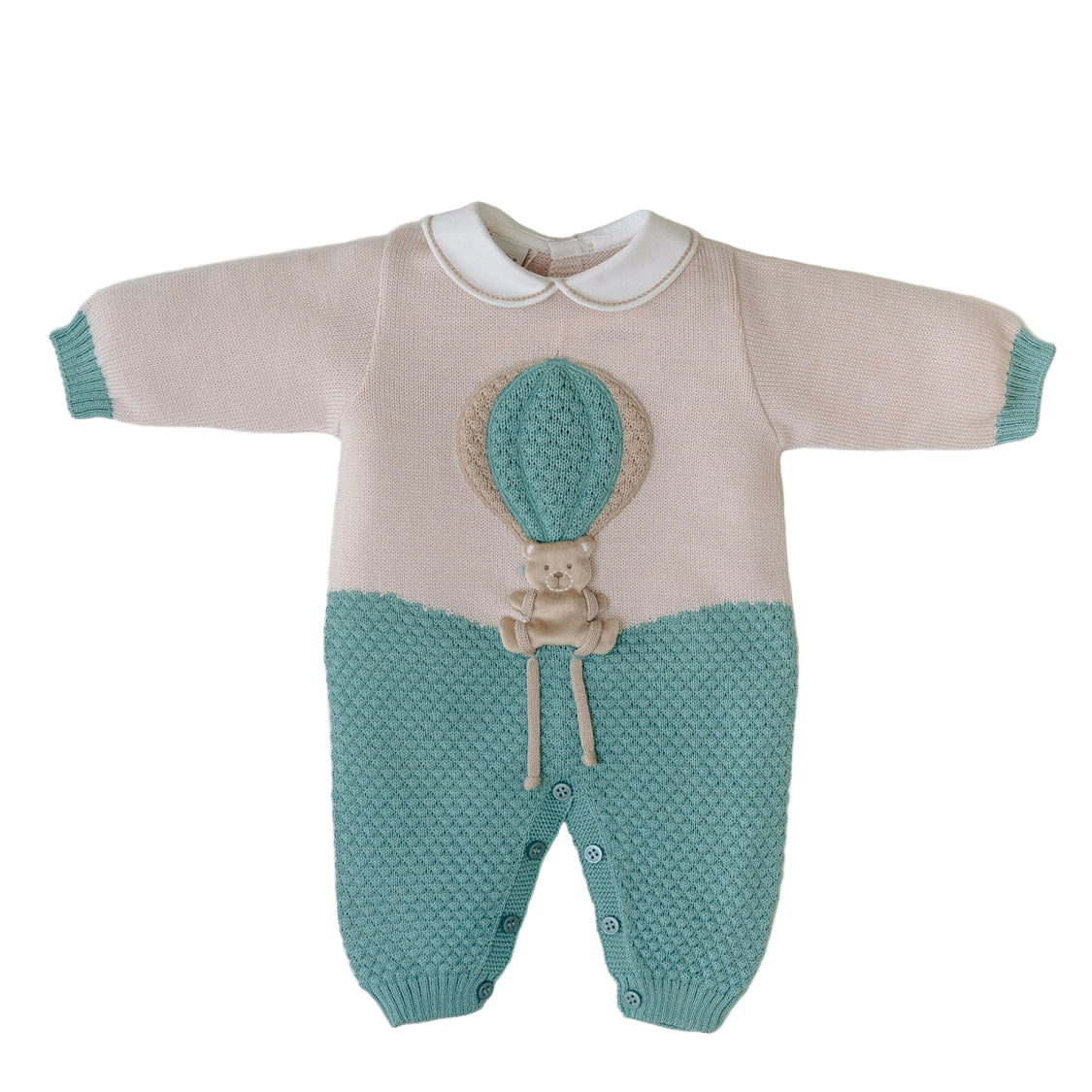 Tutina Mongolfiera Neonato NATURAL IN5710/V - NANU' BABY