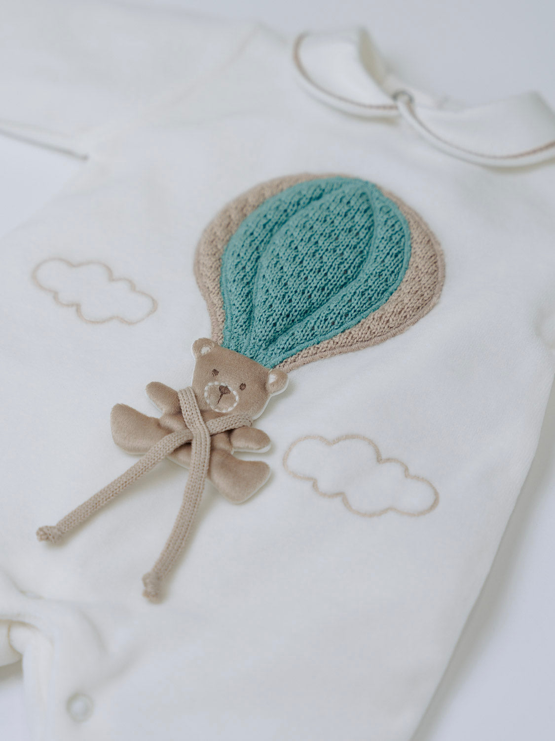 Tutina Mongolfiera Neonato VANIGLIA IN5714/V - NANU' BABY
