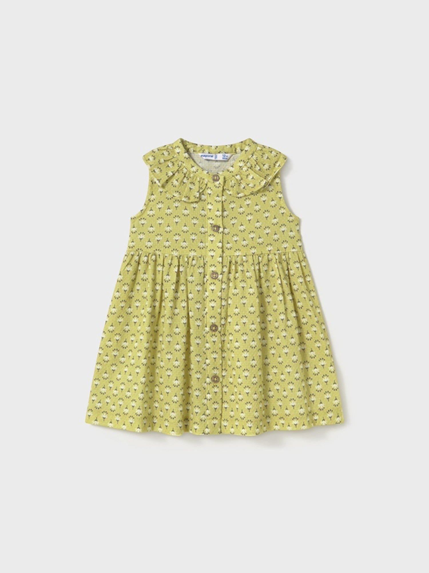 Vestitino bretelline stampato Bimba VERDE 1921/78 - NANU' BABY
