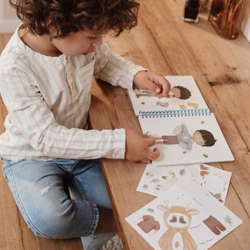 Libro Dress me up Forest Friends Multicolore 126331 - NANU' BABY