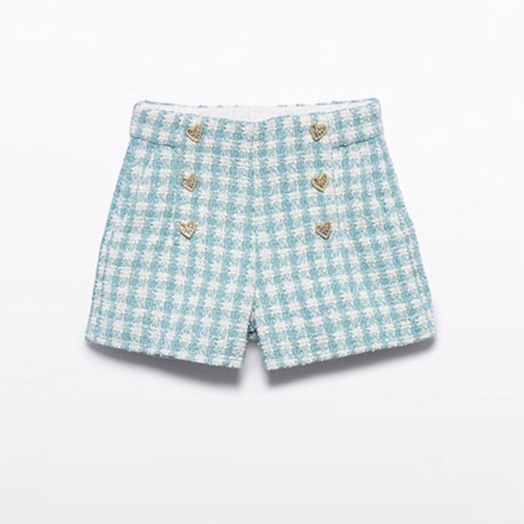 Bermuda quadri lurex Bimba Verde 5719/9 - NANU' BABY