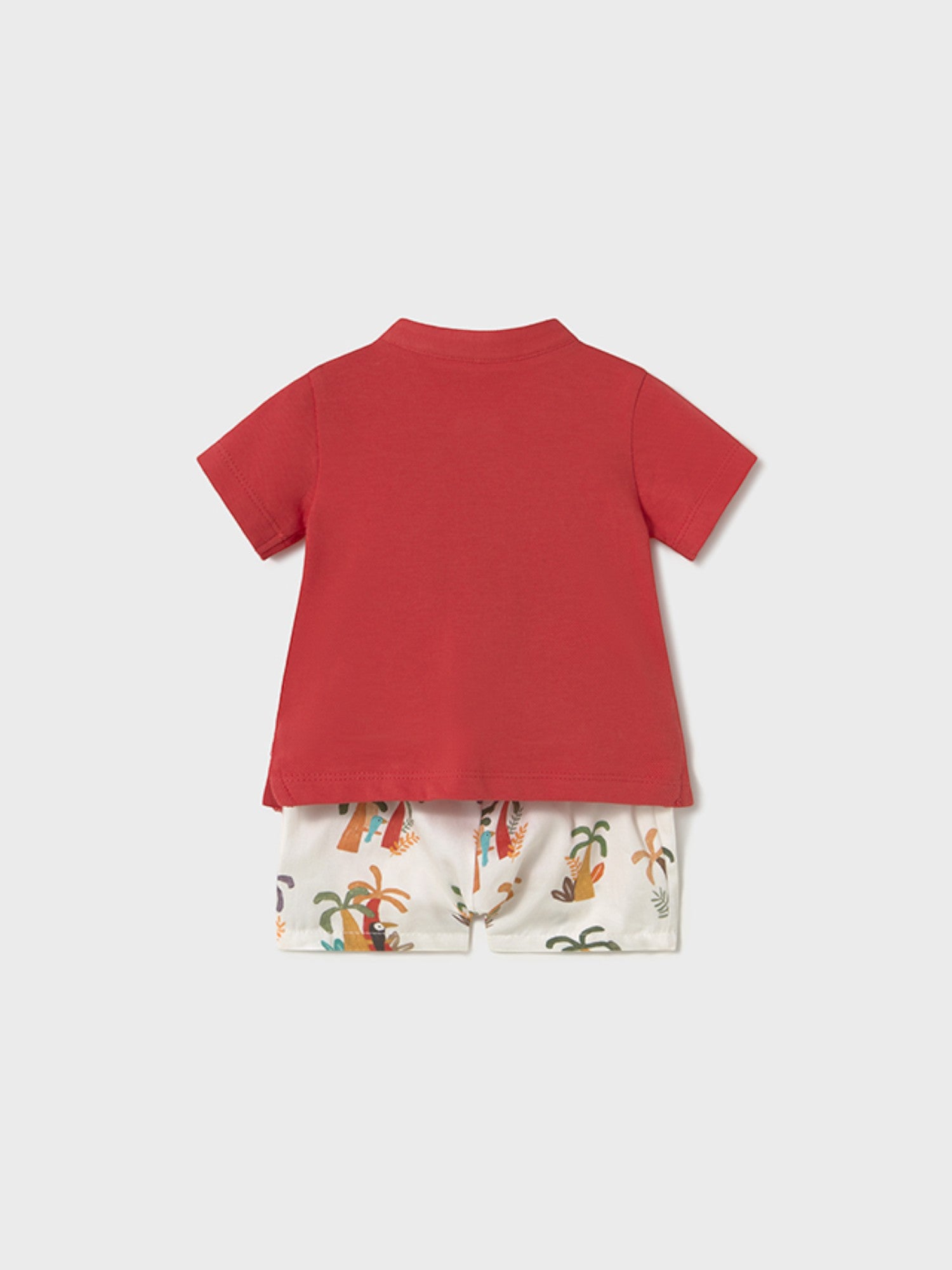 Completo pantalone corto e polo Bimbo ROSSO 1217 /RS - NANU' BABY
