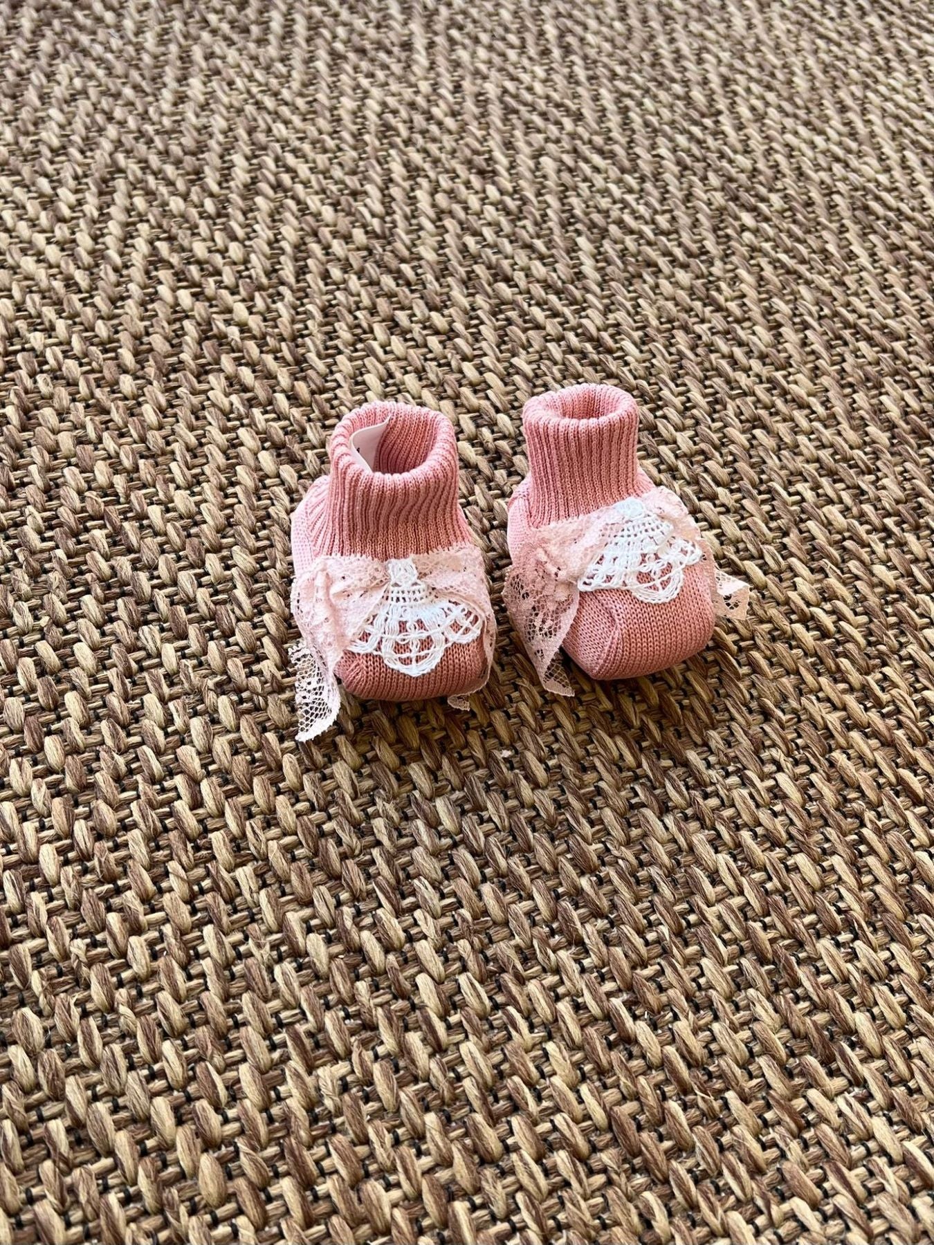 Babbucce Neonata ROSA EP28S - NANU' BABY
