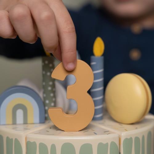 Torta di compleanno in legno - 26 pezzi MULTICOLORE LD8016 - NANU' BABY