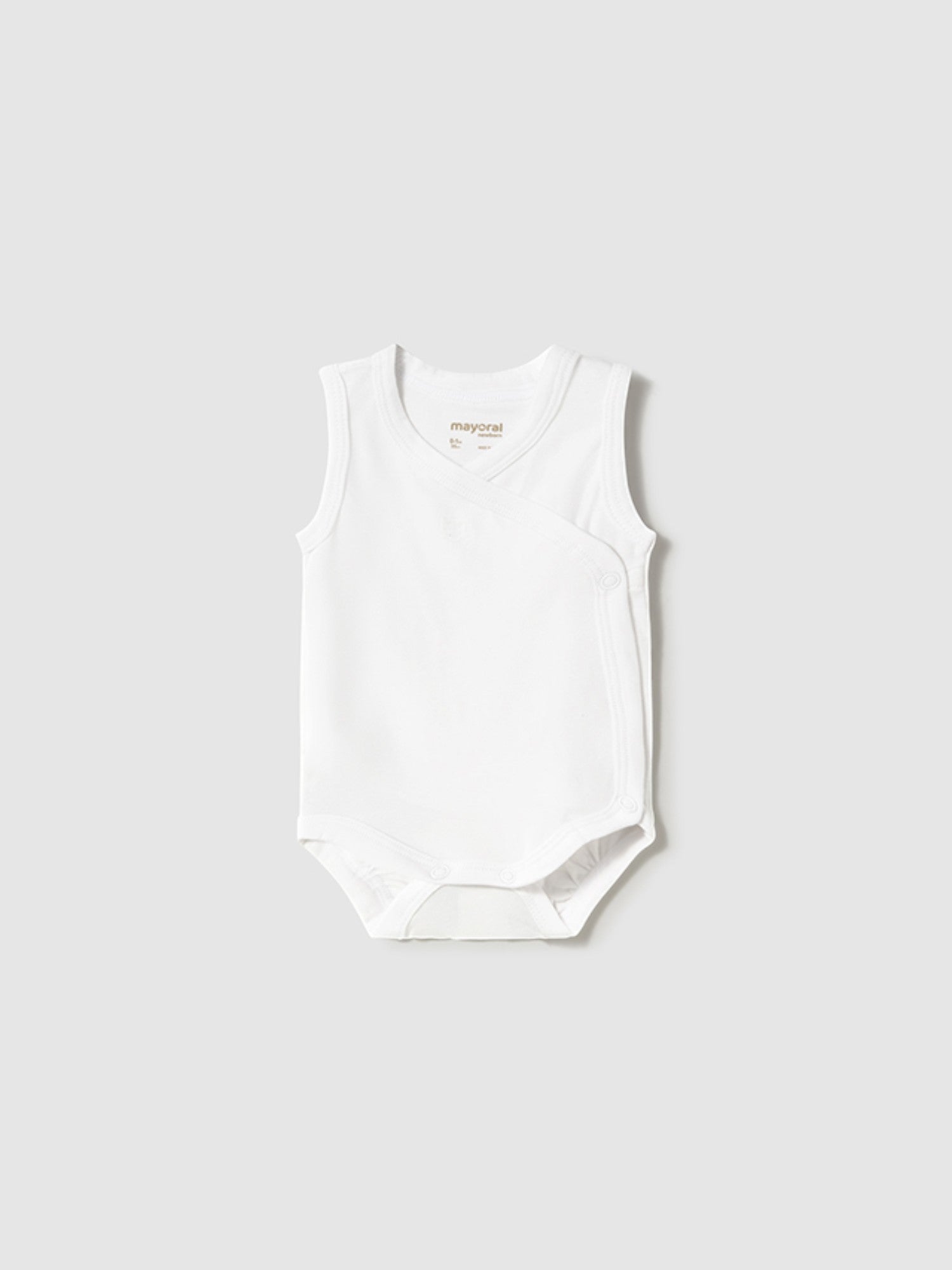 Body manica smanicata Neonato BIANCO 1702 /B - NANU' BABY