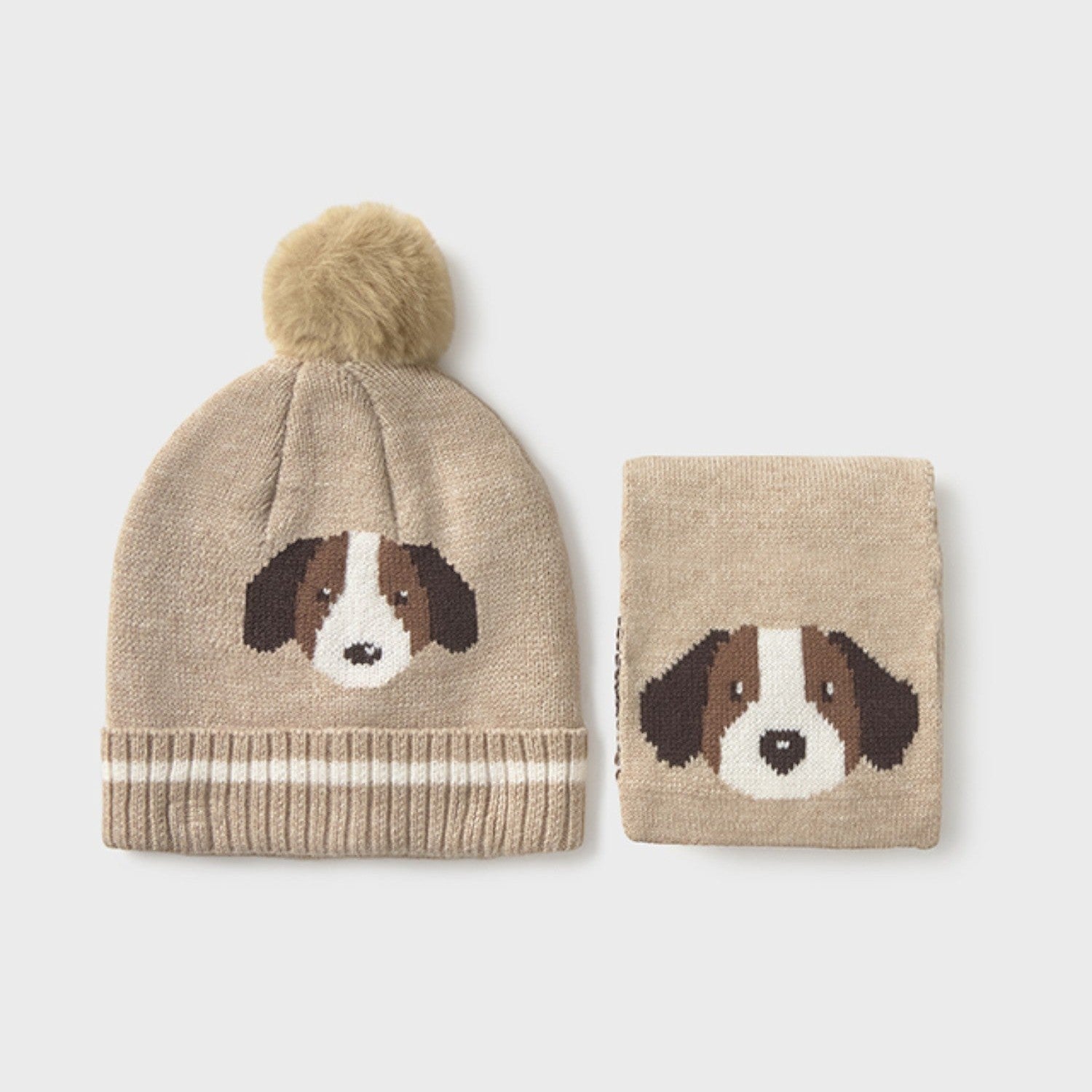 Comp.cappello e sciarpa Beige 10018/62 - NANU' BABY