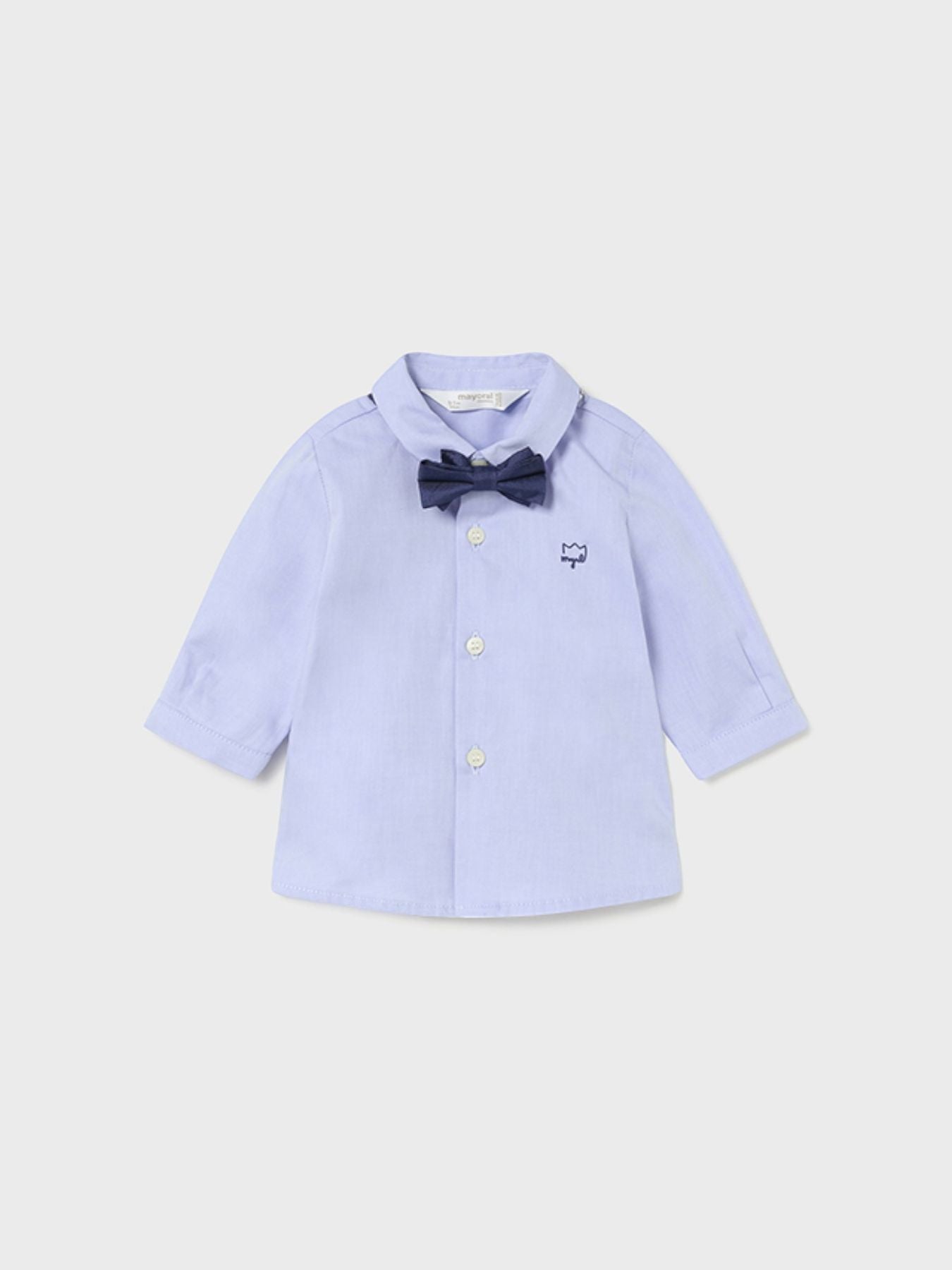 Camicia m/l con papillon Bimbo CIELO 1J-2180/CL - NANU' BABY