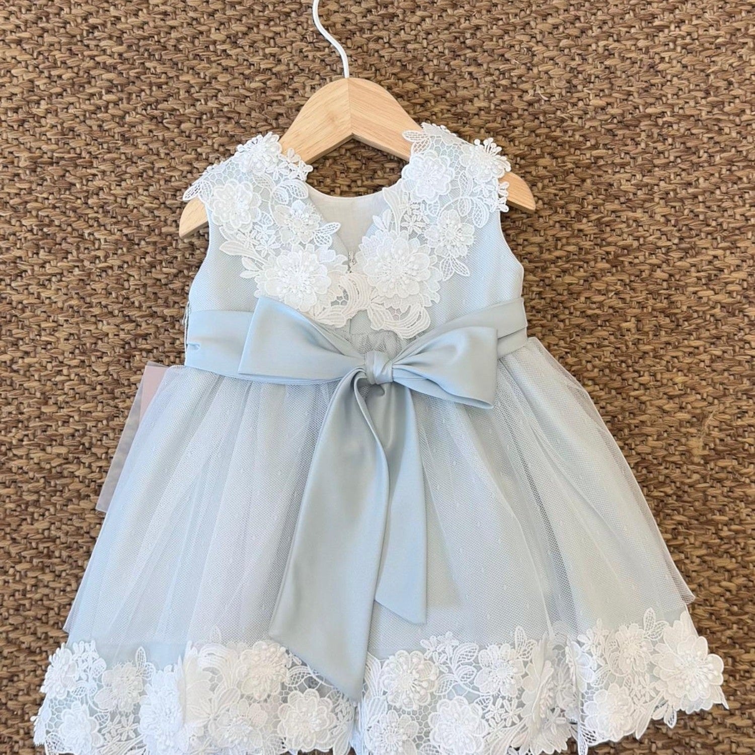 Abito Cerimonia Bimba AZZURRO FB083/AP - NANU' BABY