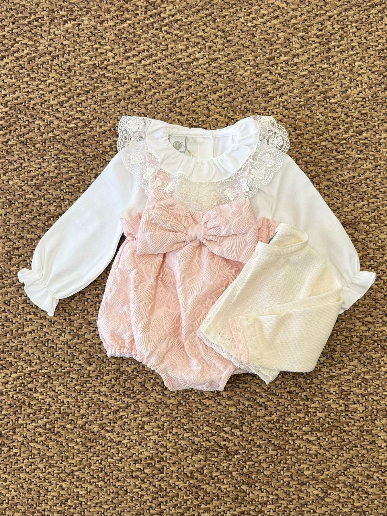 Completo Roselline Bimba ROSA PESCA IB1460BIS - NANU' BABY