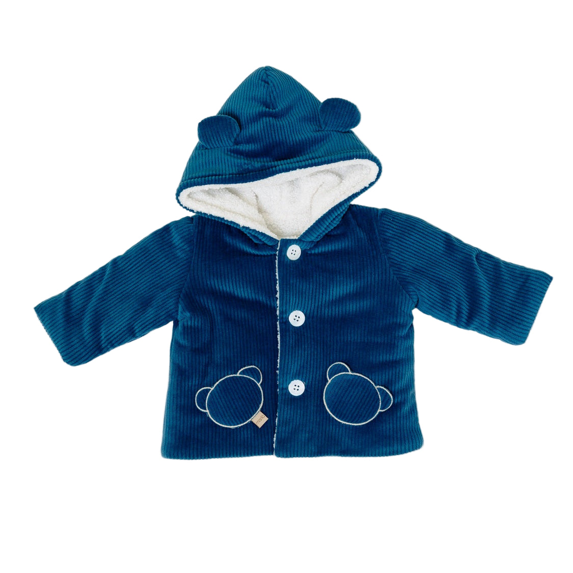 Cappottino con Cappuccio Orsetto Bimbo ZAFFIRO IN5940/Z - NANU' BABY