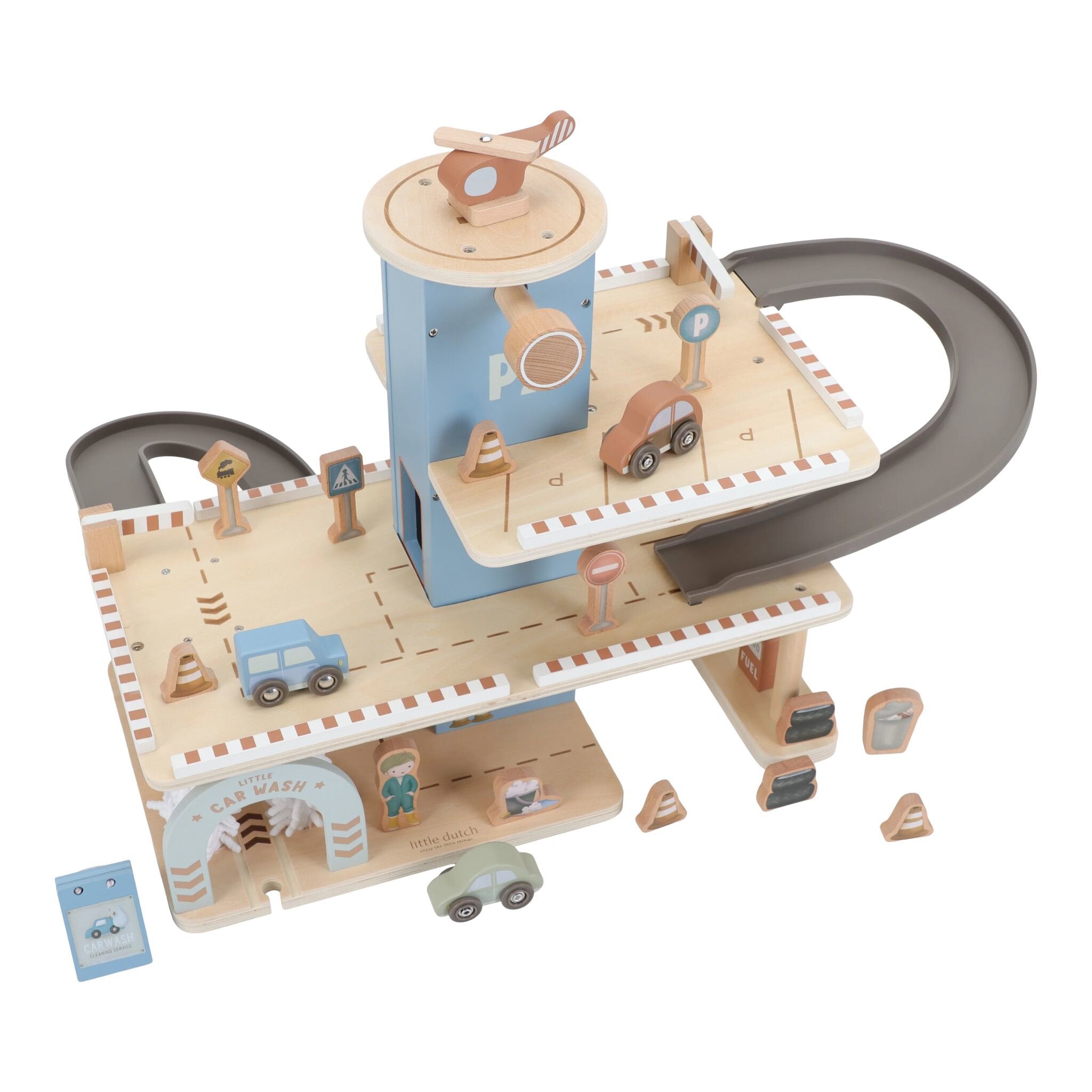 Garage in legno Multicolore LD2534