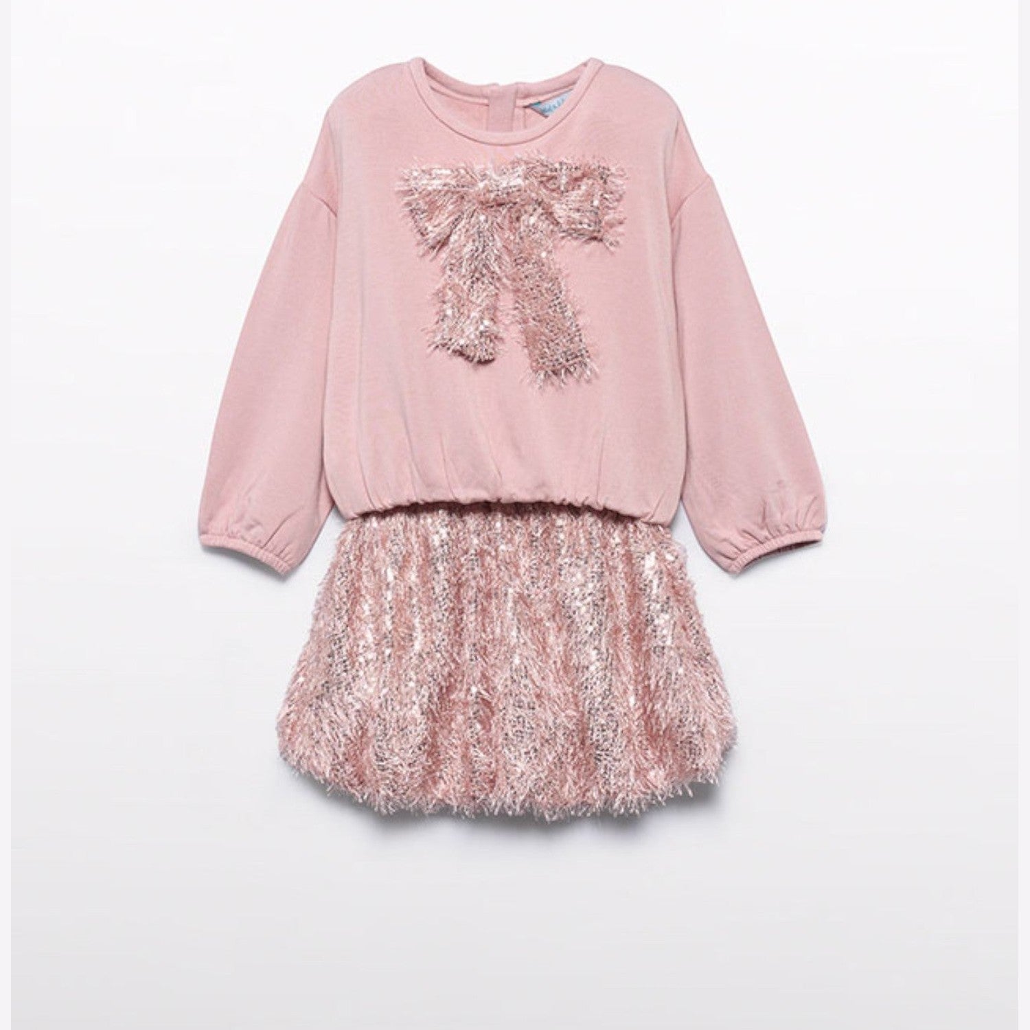 Compl. gonna frange lustrini Bimba Rosa 5539/8 - NANU' BABY