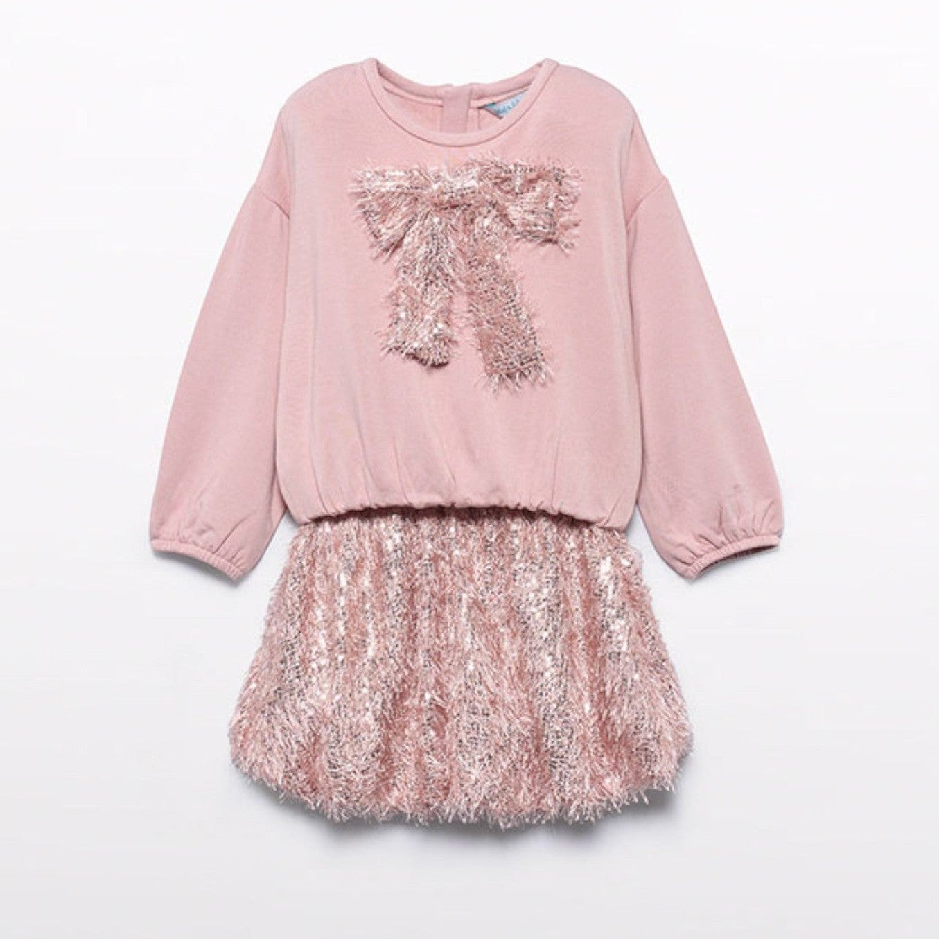 Compl. gonna frange lustrini Bimba Rosa 5539/8 - NANU' BABY