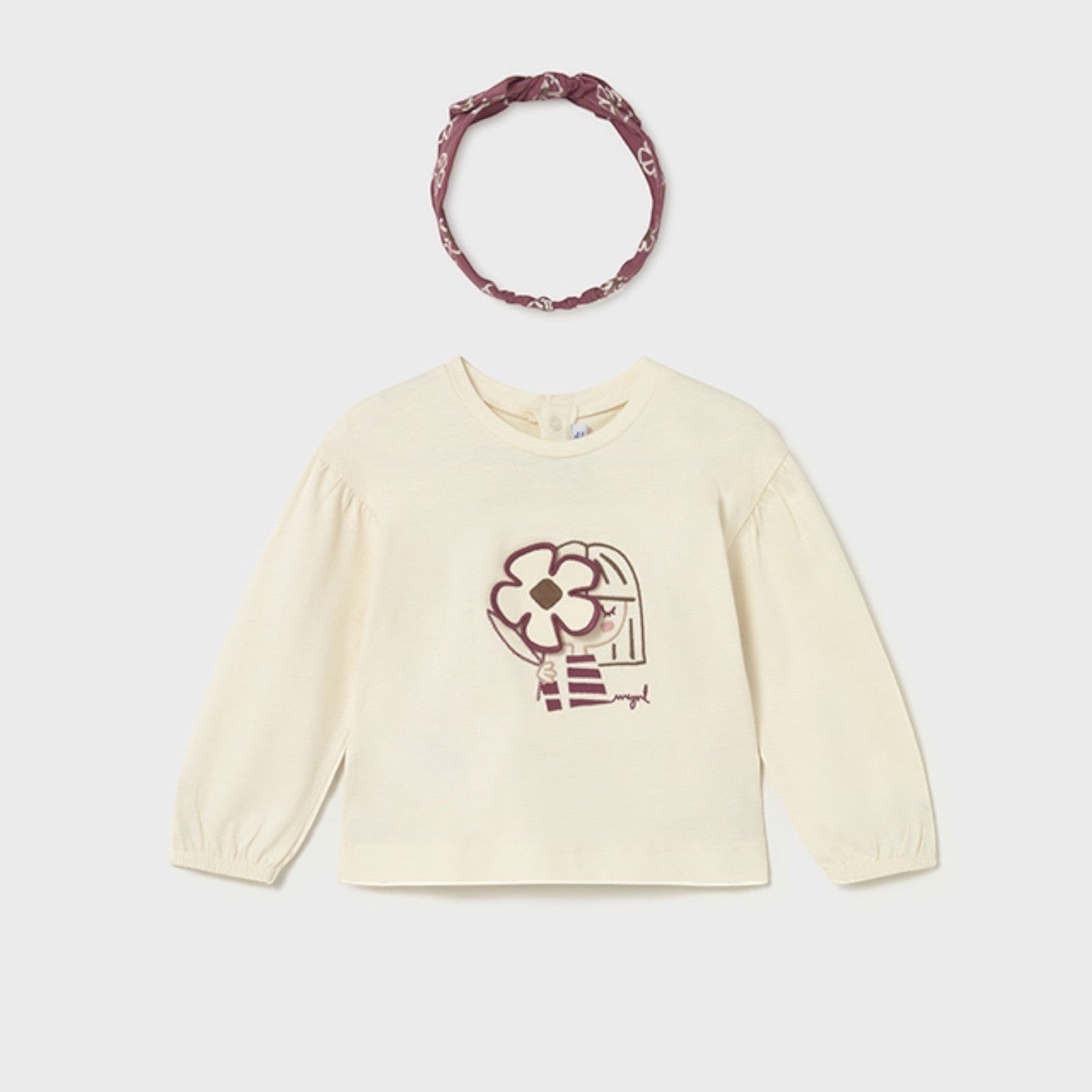 Maglietta cerchietto Bimba PANNA 2078/27 - NANU' BABY