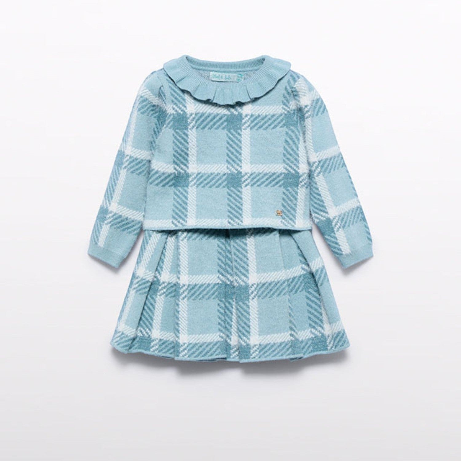 Compl. gonna tricot quadri Bimba Verde 5516/9 - NANU' BABY