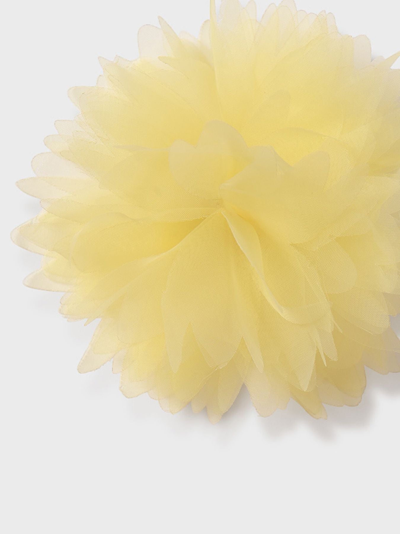 Fermaglio fiore organza GIALLO 5409/G - NANU' BABY
