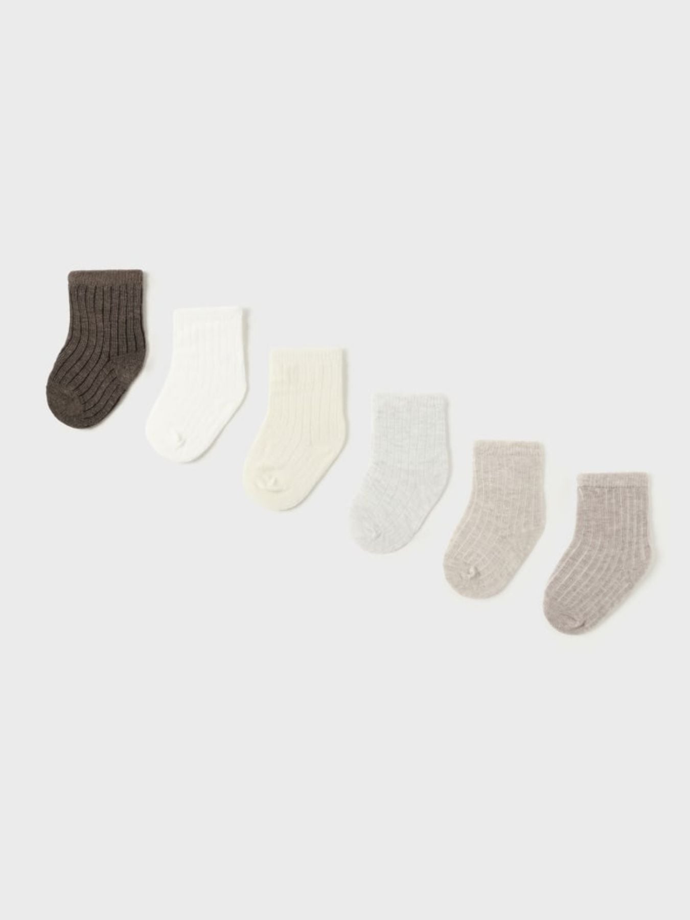 Set 6 calzini NATURAL 1C-9758/N - NANU' BABY