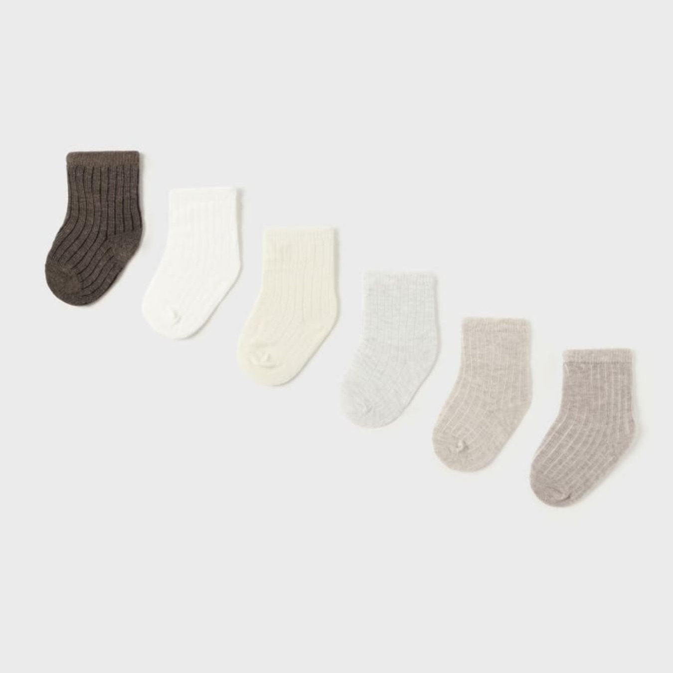 Set 6 calzini NATURAL 1C-9758/N - NANU' BABY