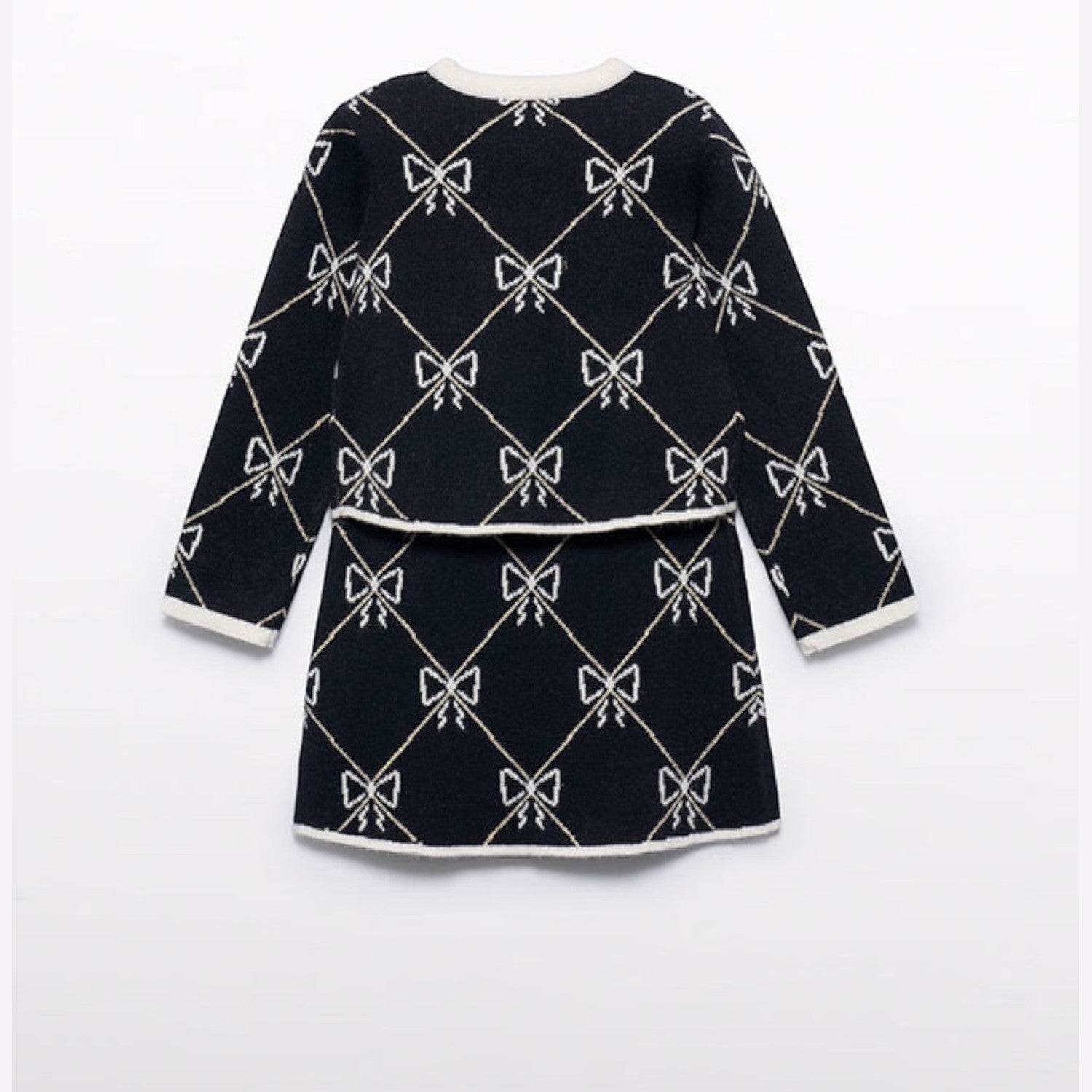 Compl. gonna tricot jacquard Bimba Nero 5538/8 - NANU' BABY