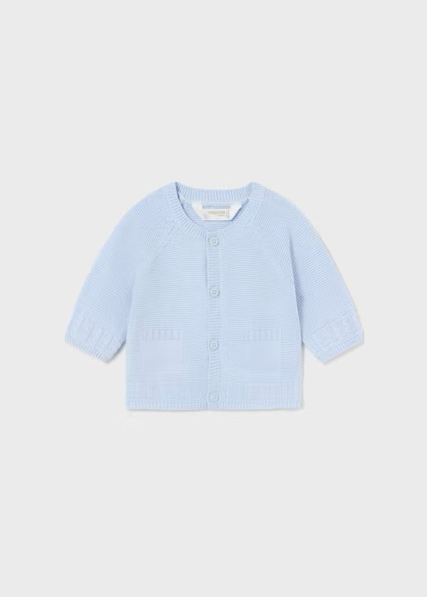 Cardigan basic in caldo cotone Bimbo CIELO 2301-C - NANU' BABY