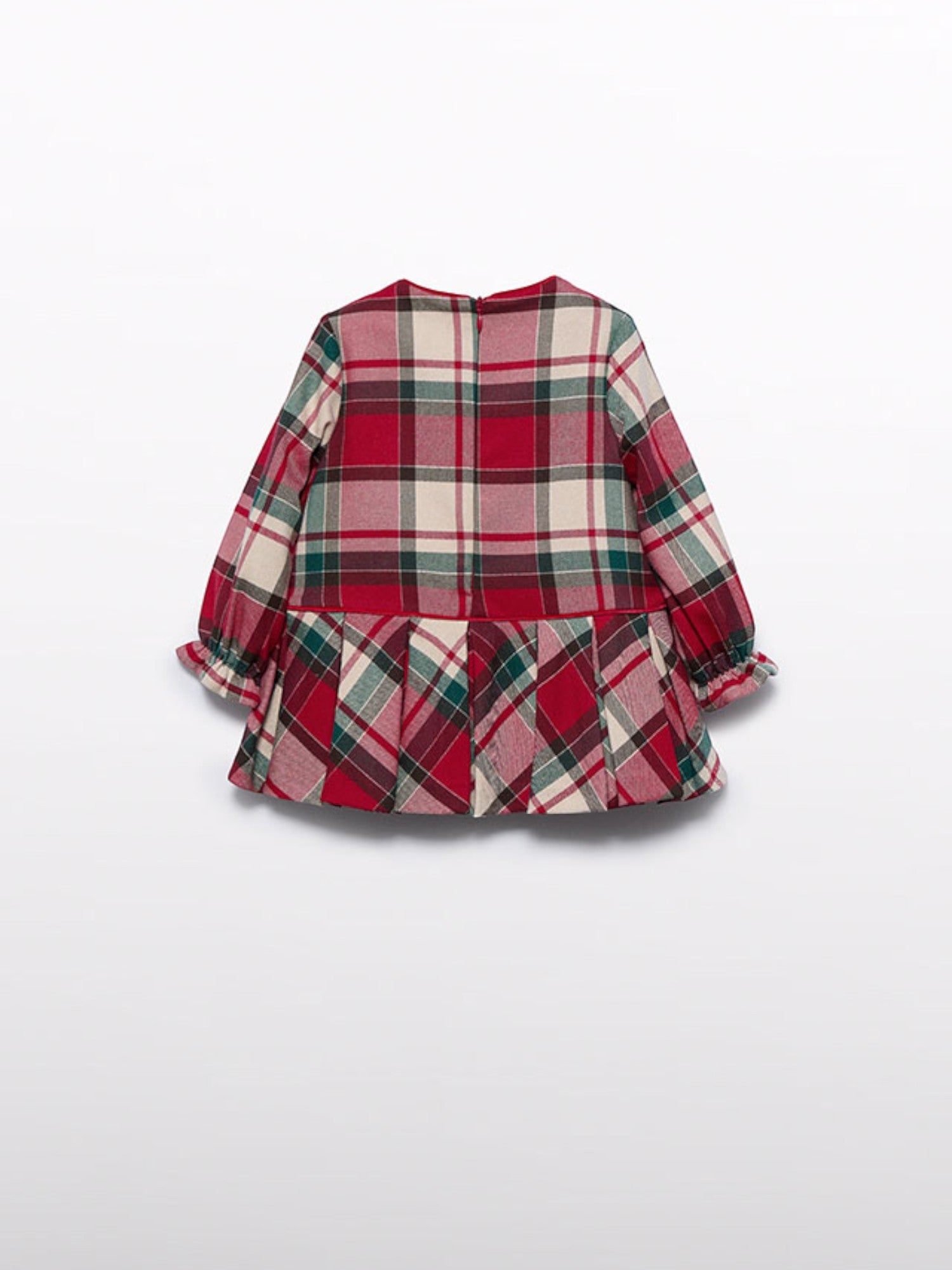 Abito quadri Bimba Rosso 5509/2 - NANU' BABY