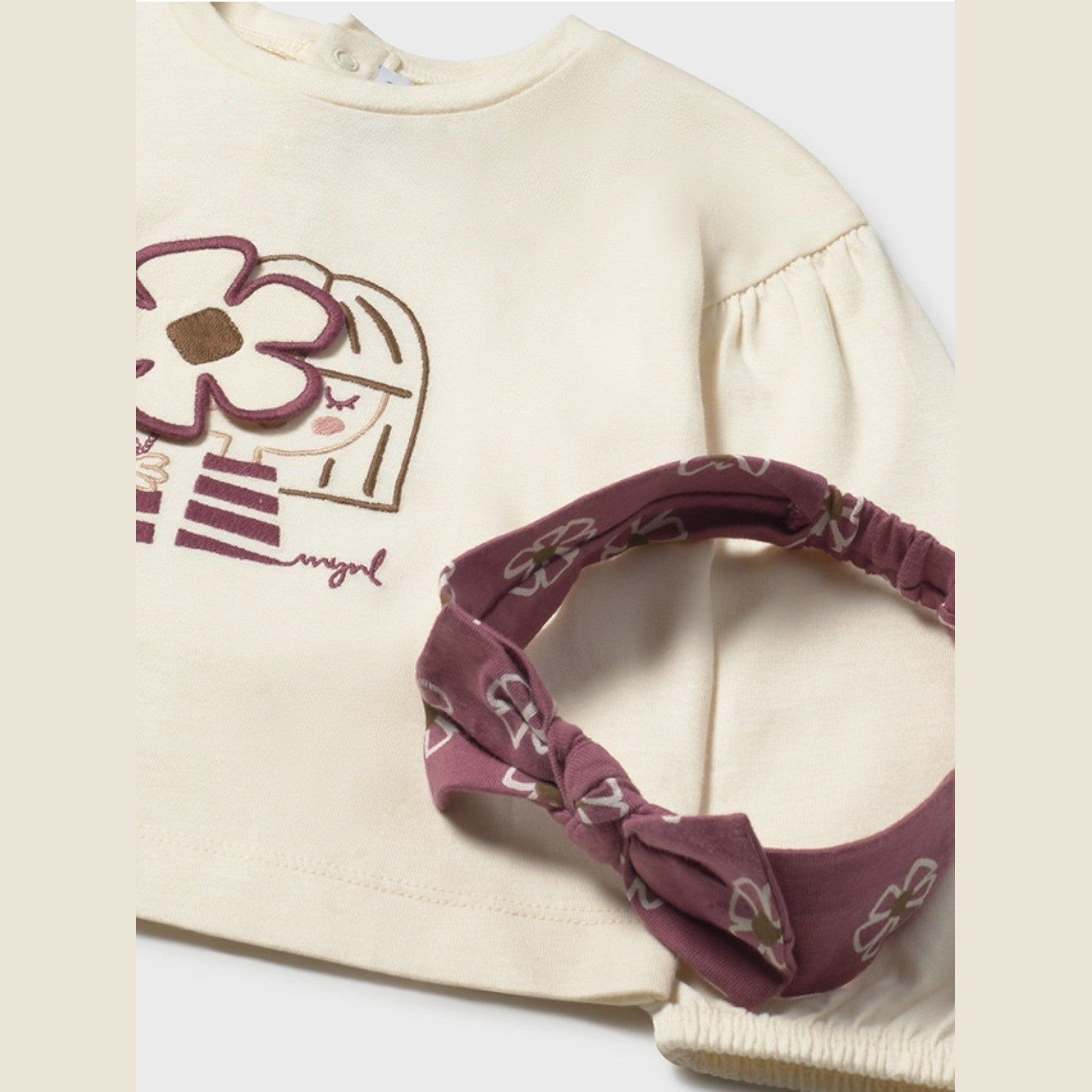 Maglietta cerchietto Bimba PANNA 2078/27 - NANU' BABY