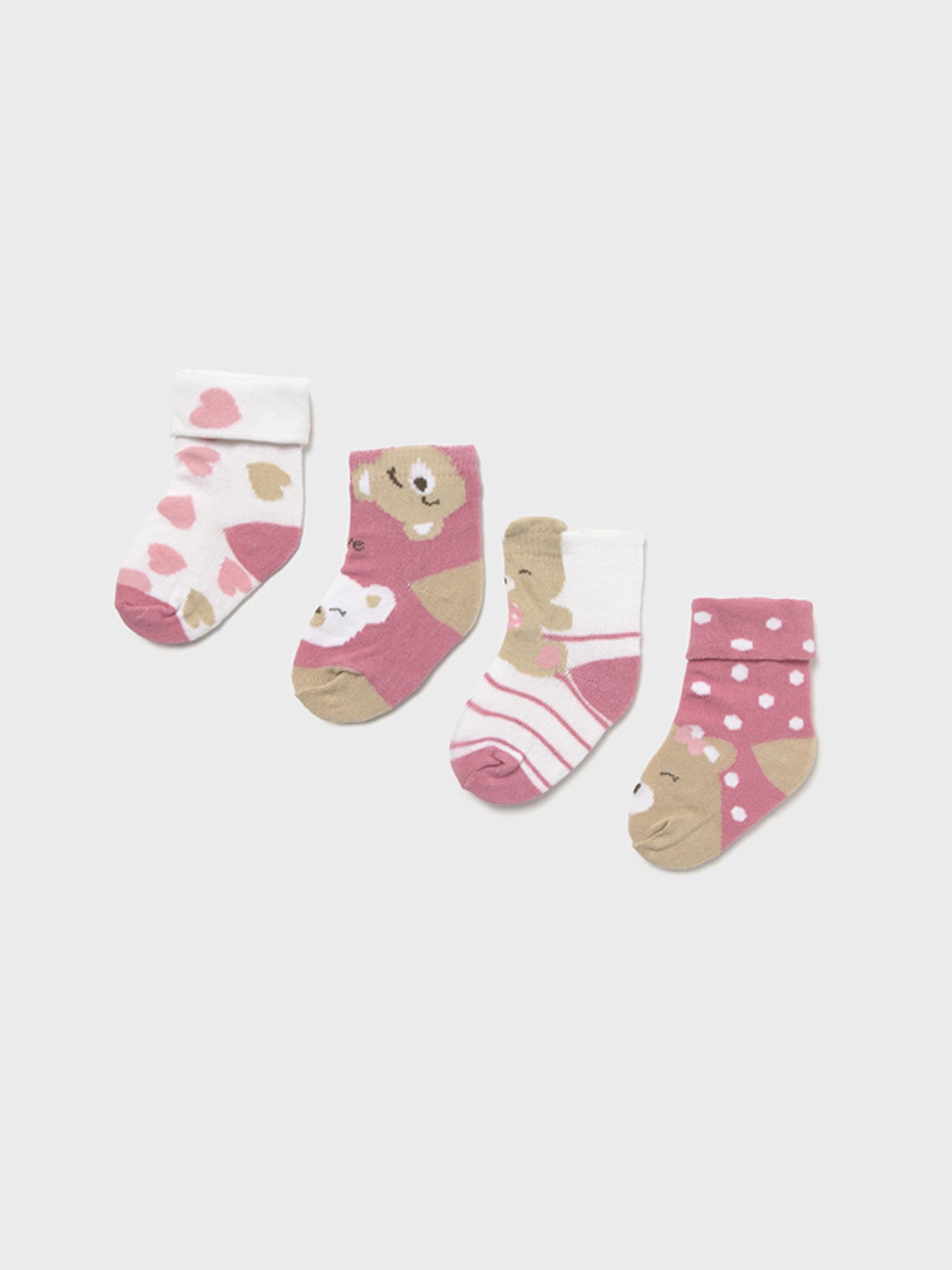 Set 4 calze in cotone ROSA 9867 /R - NANU' BABY