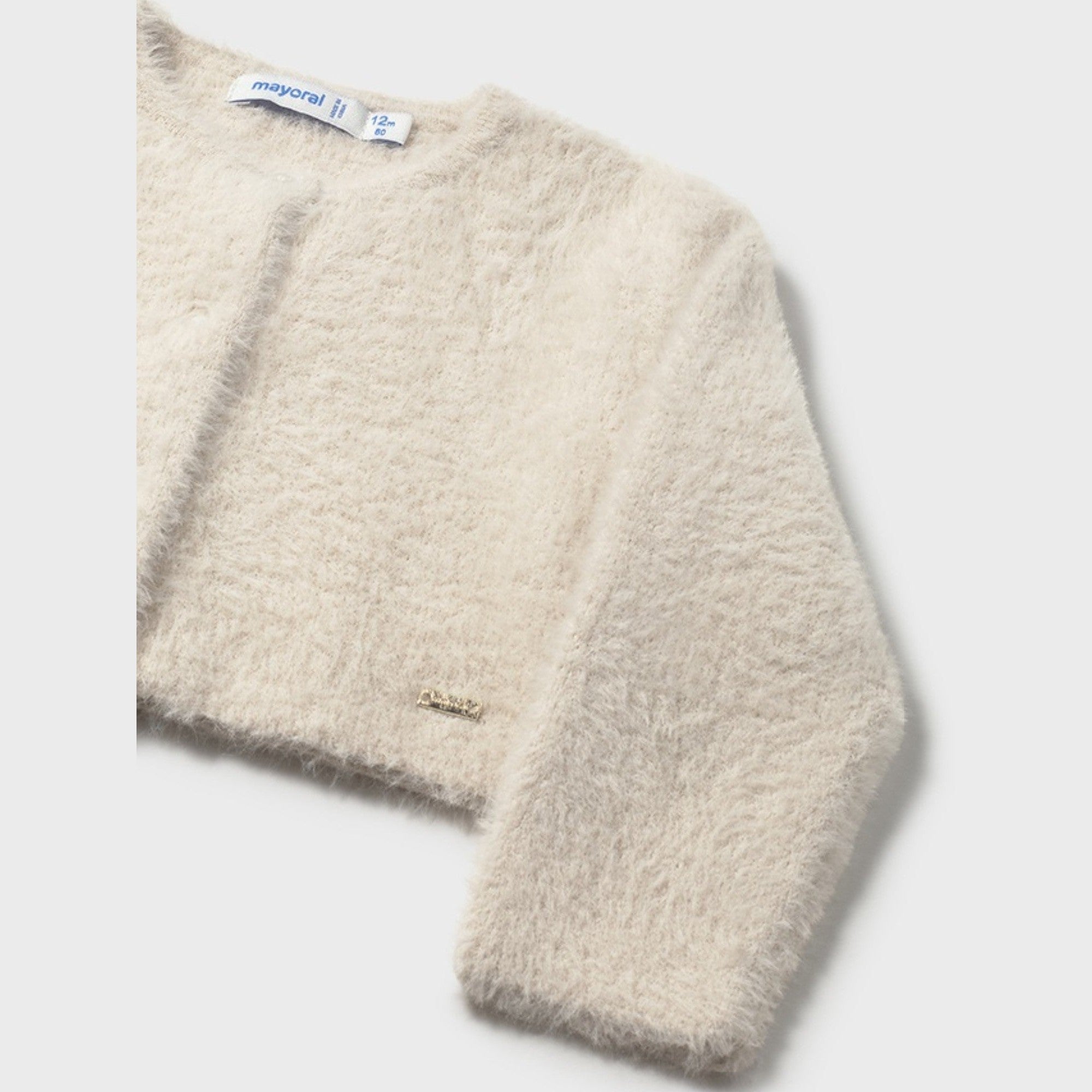Cardigan pellicciotto Bimba Avorio 2357/62 - NANU' BABY