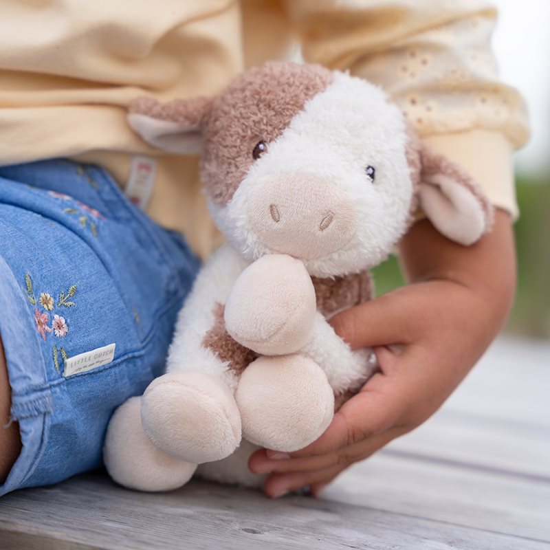 Mucca da coccolare 17 cm Piccola fattoria MULTICOLORE LD8830 - NANU' BABY