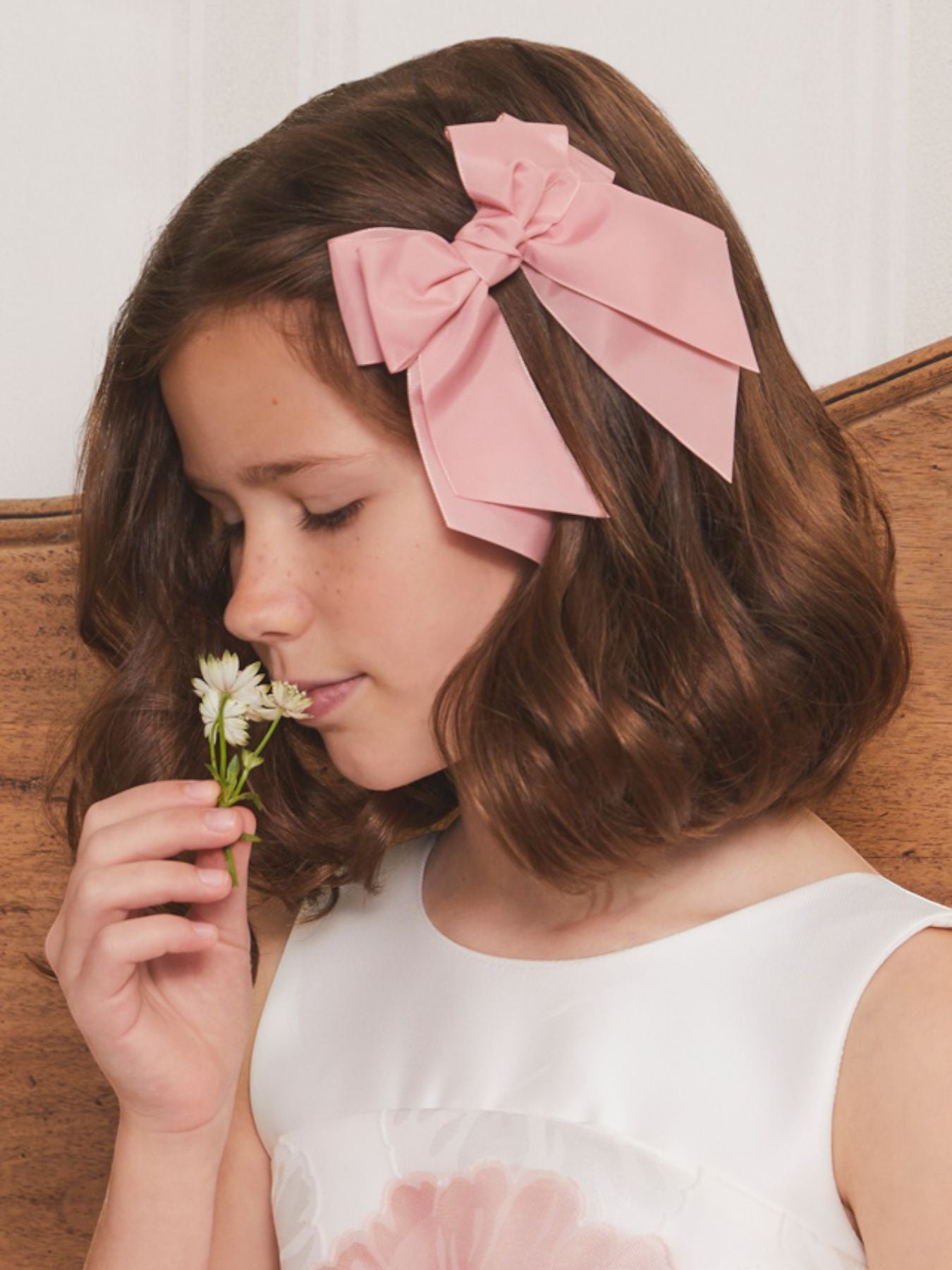 Fermaglio gross grain ROSA 5412/R - NANU' BABY