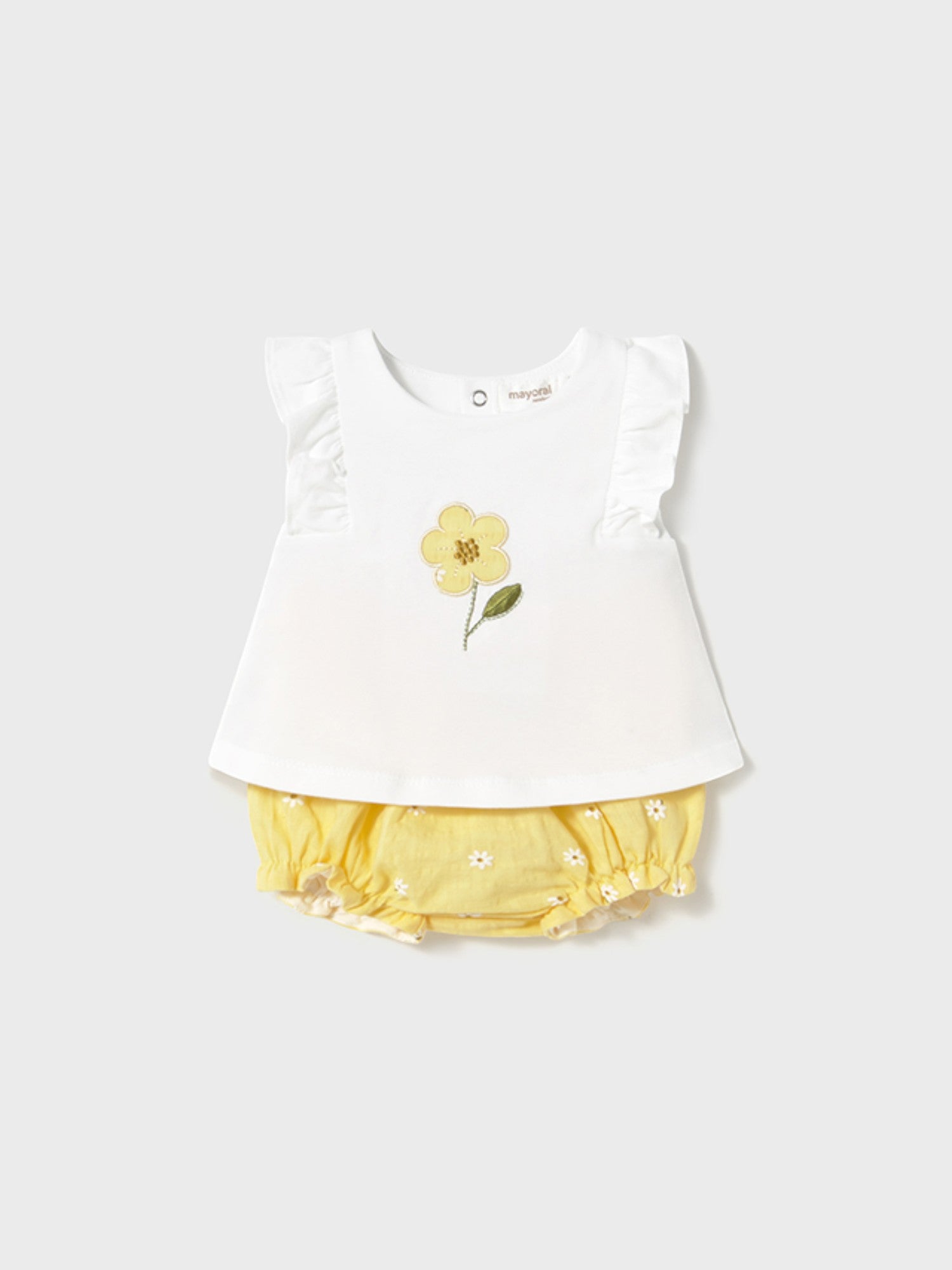 Completo short Bimba GIALLO 1255 /G - NANU' BABY