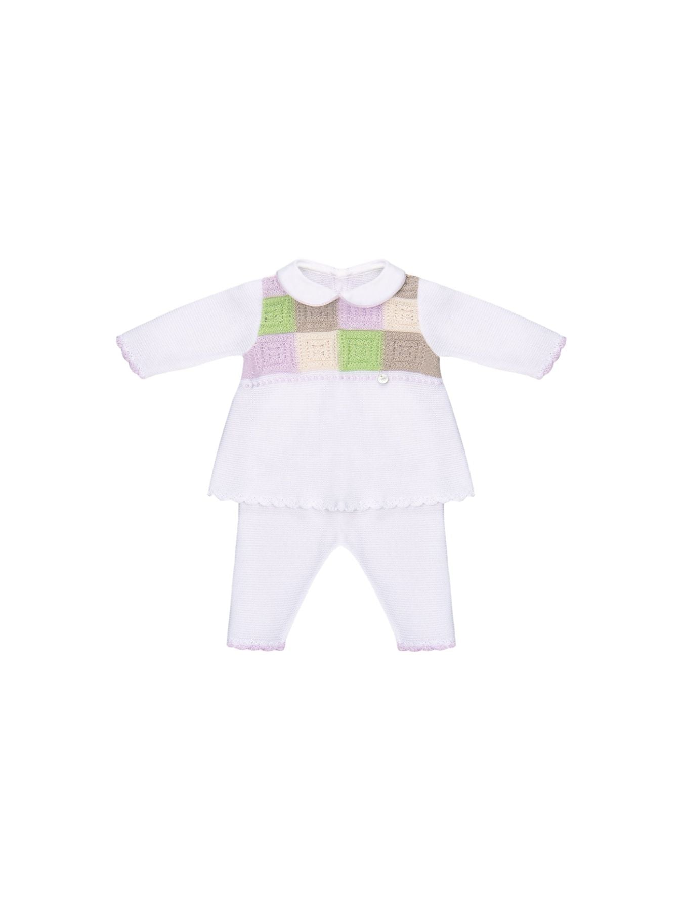 Abito Neonata BIANCO EP2619 - NANU' BABY