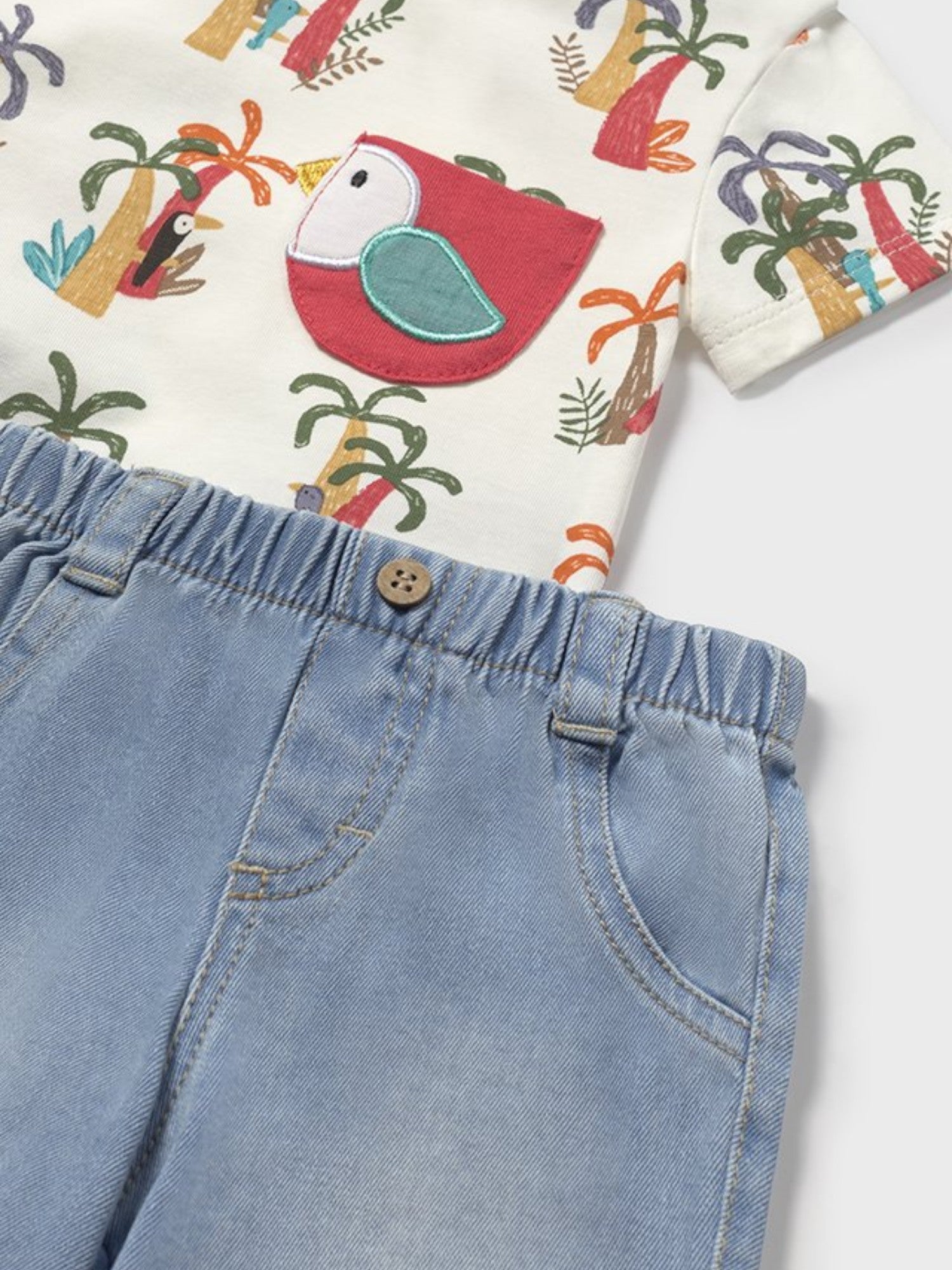 Completo pantalone corto Bimbo MULTICOLORE 1216 /MU - NANU' BABY