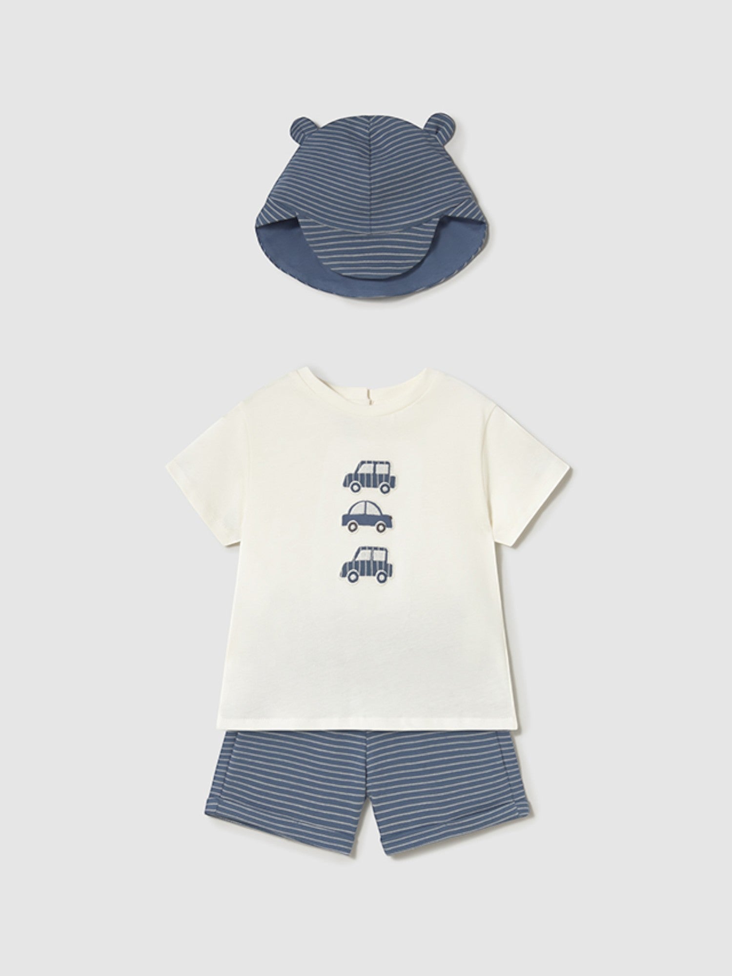 Comp. con cappello Bimbo AZZURRO 1651/16 - NANU' BABY