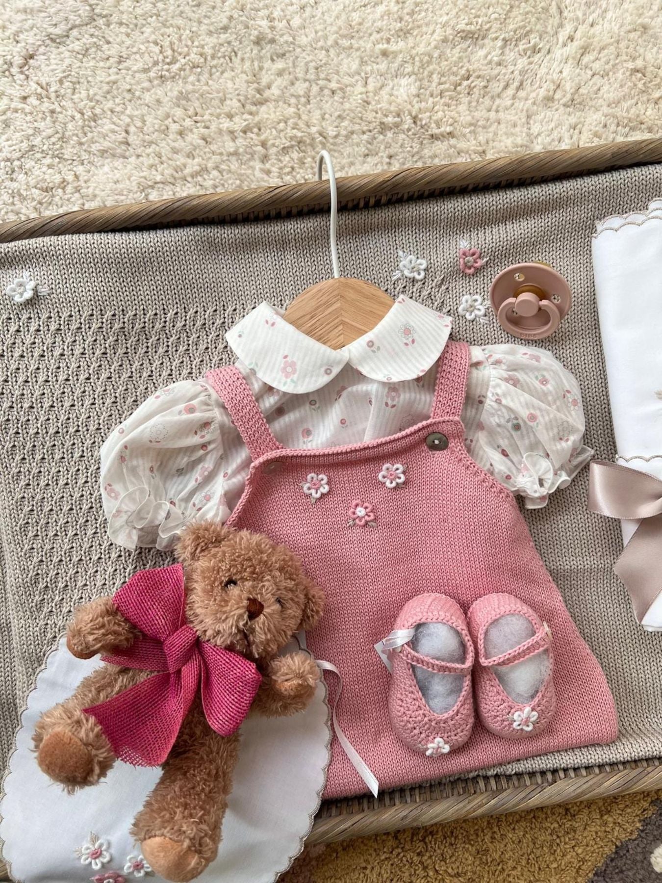 Abito in filo di cotone Bimba ROSA NAIME/AB - NANU' BABY