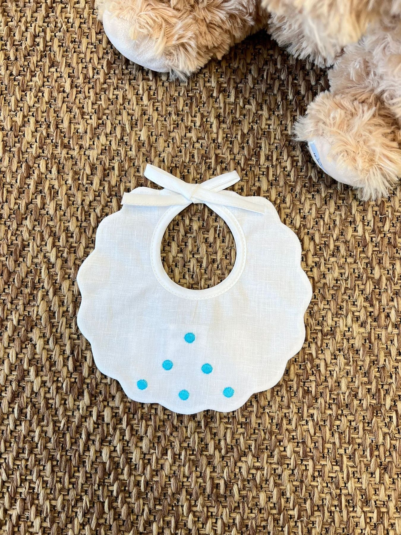 Bavetta Pois Neonata BIANCO EL67BAV BIS - NANU' BABY
