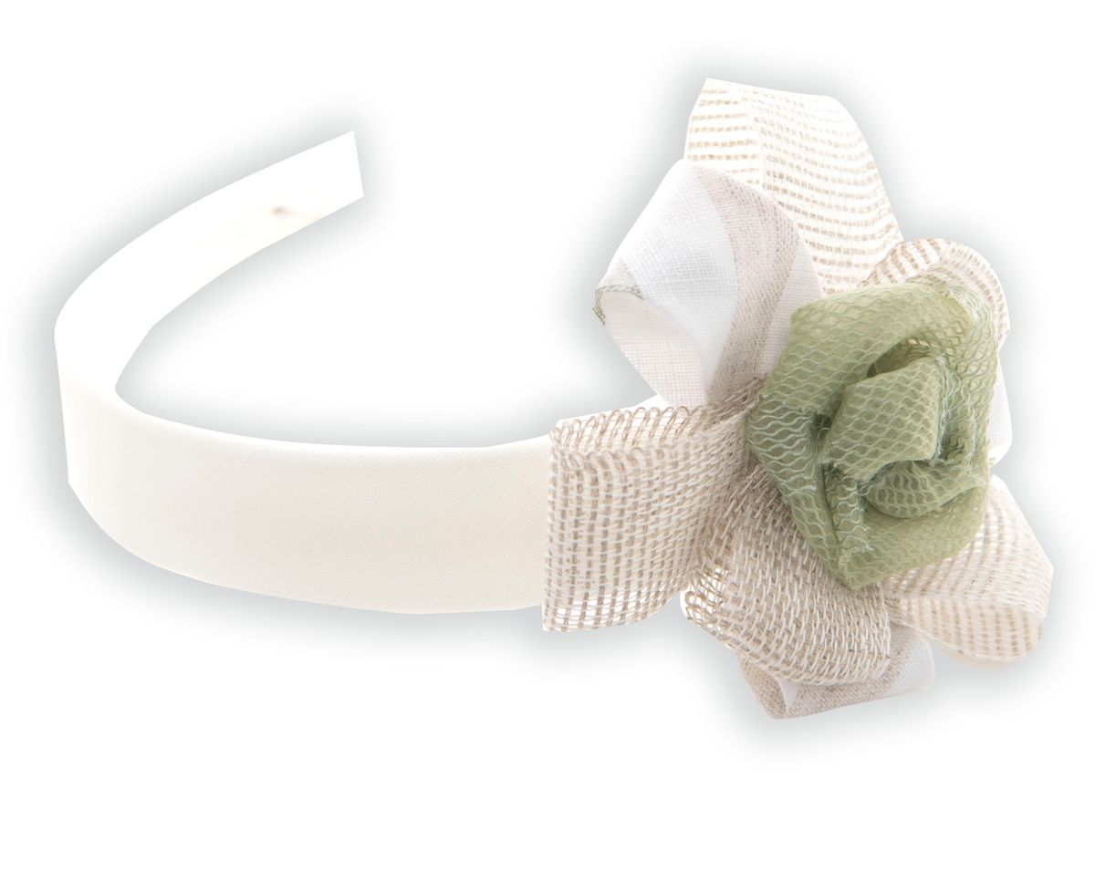 Cerchietto Fiore PANNA EG305FR - NANU' BABY