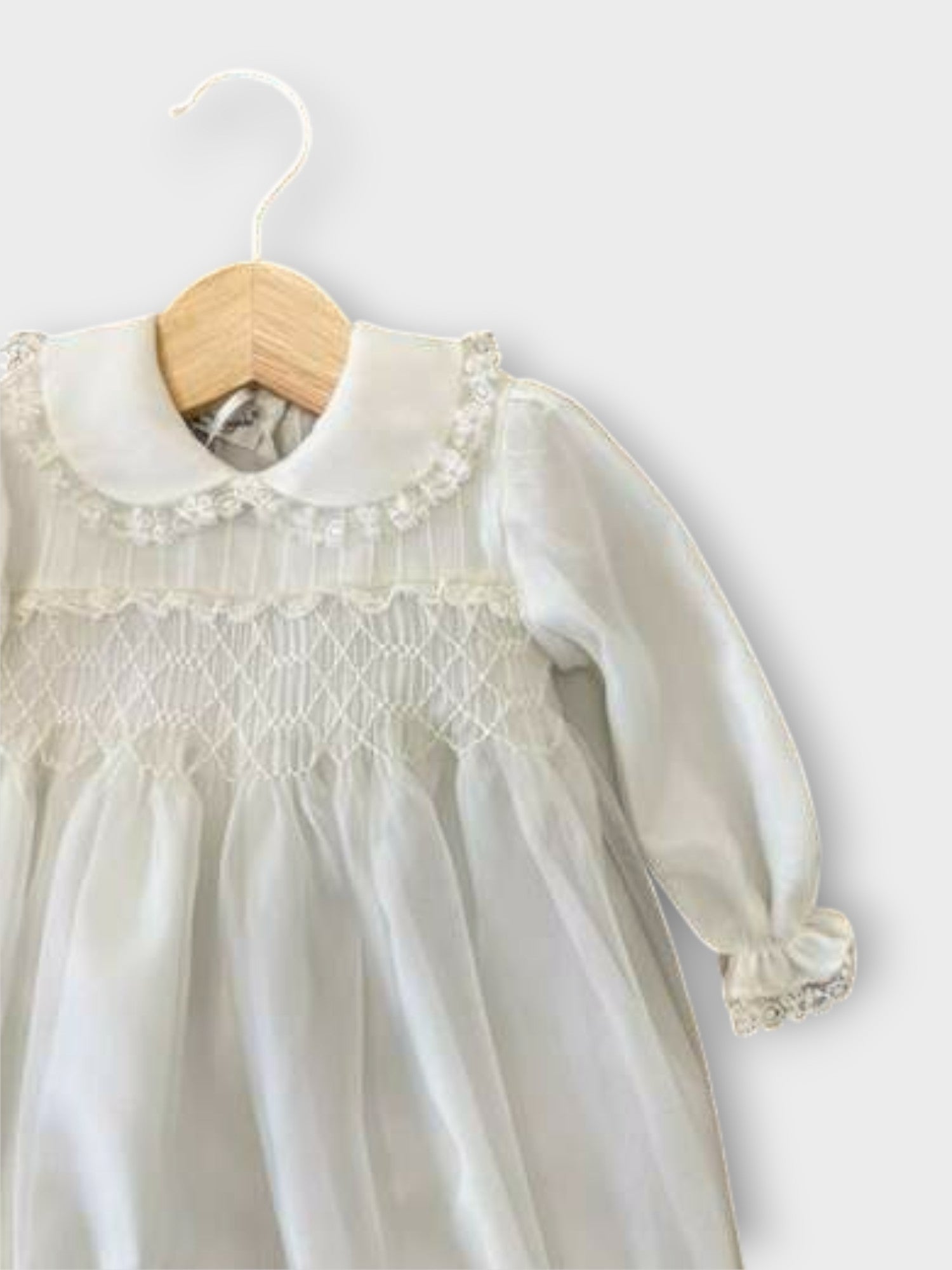 Abito Cerimonia Organza Bimbo AVORIO DORA - NANU' BABY