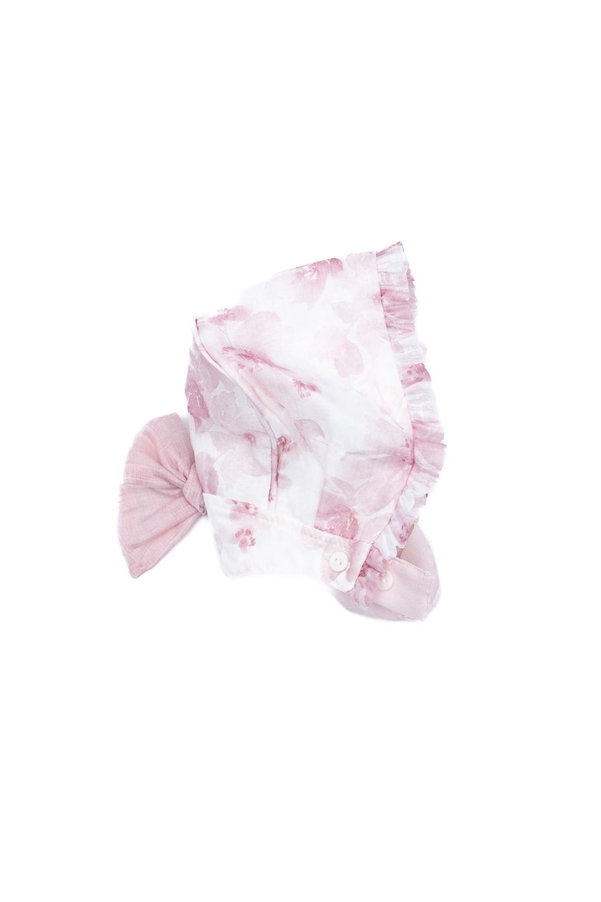 Cuffia in tessuto Rose Neonata ROSA ANTICO 009-21166 - NANU' BABY