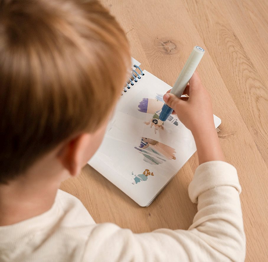 Libro magico da colorare con acqua Blu 125469 - NANU' BABY