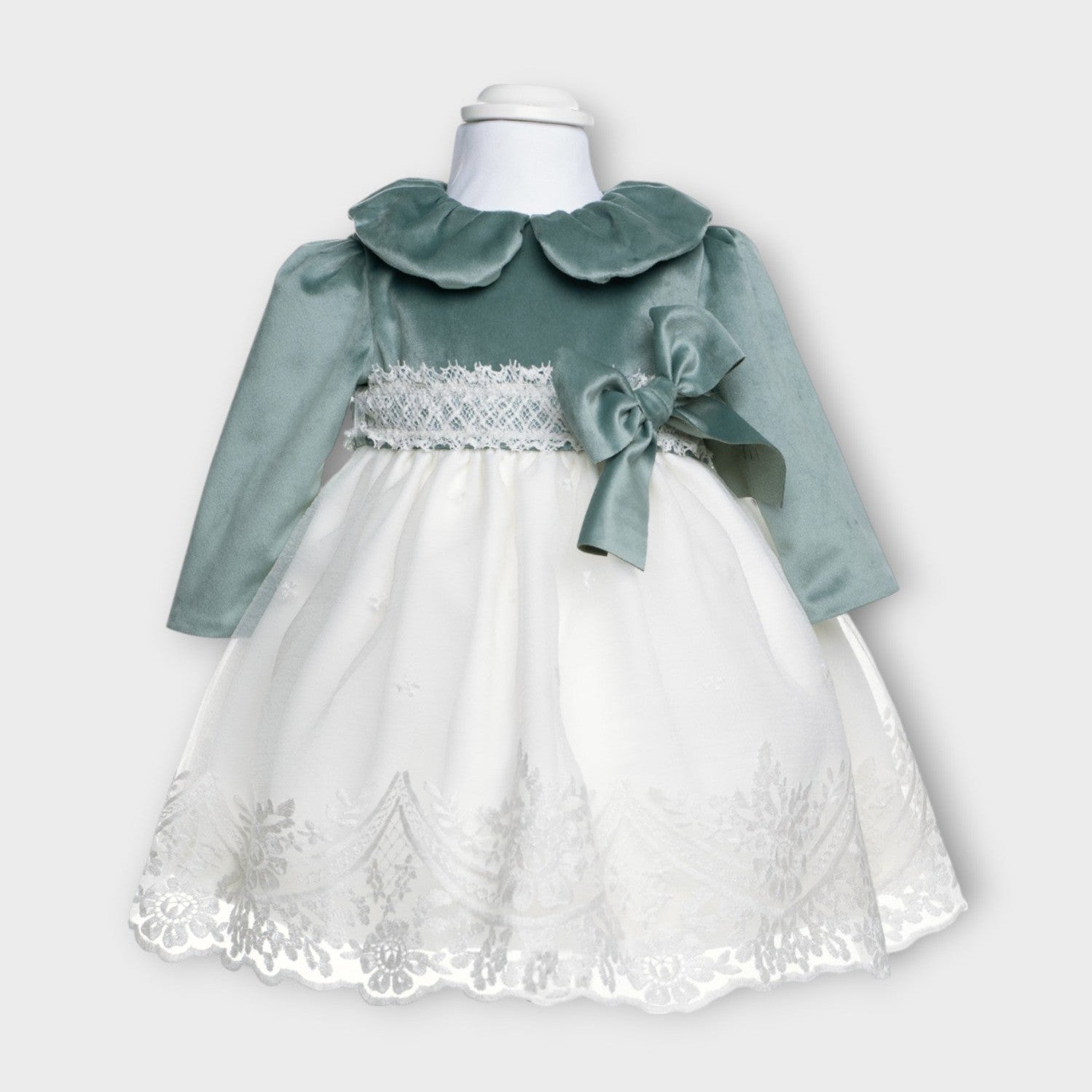 Abito cerimonia Bimba VERDE IM312 - NANU' BABY