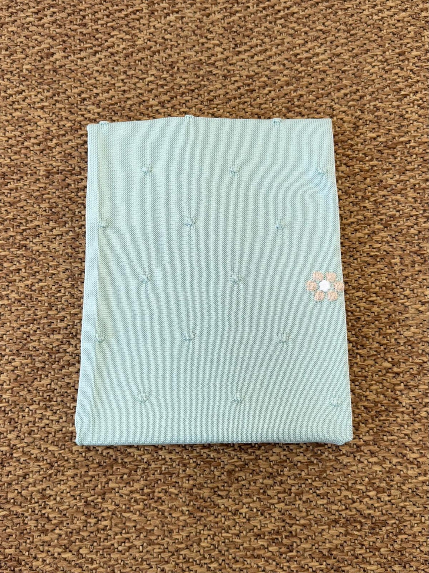 Coperta Neonata VERDE SALVIA EB1780 - NANU' BABY